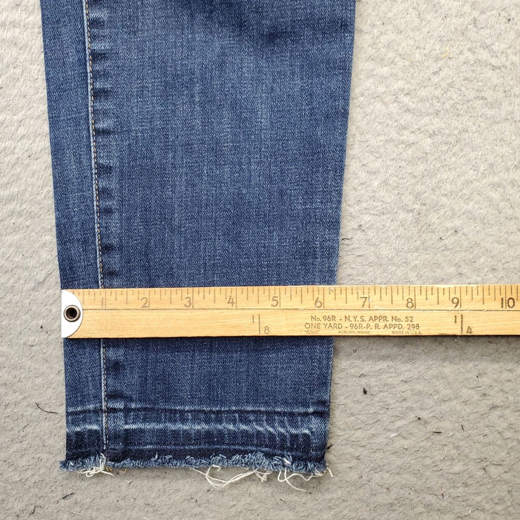 Talbots Talbots Women Jeans Size 2 Blue Denim Stretch Straight 5-Pocket Flawless Whiskered Modern Vintage: No Size 26" / US 2 / IT 38 - 5 Thumbnail