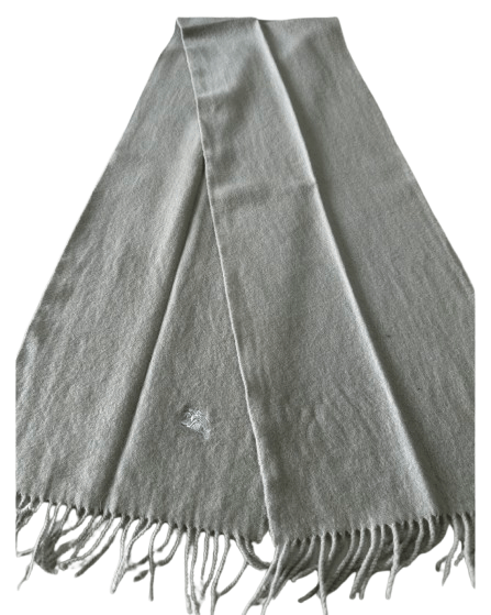 Burberry Burberry Vintage Unisex Scarf Grey 100% Lambswool Size ONE SIZE - 2 Thumbnail