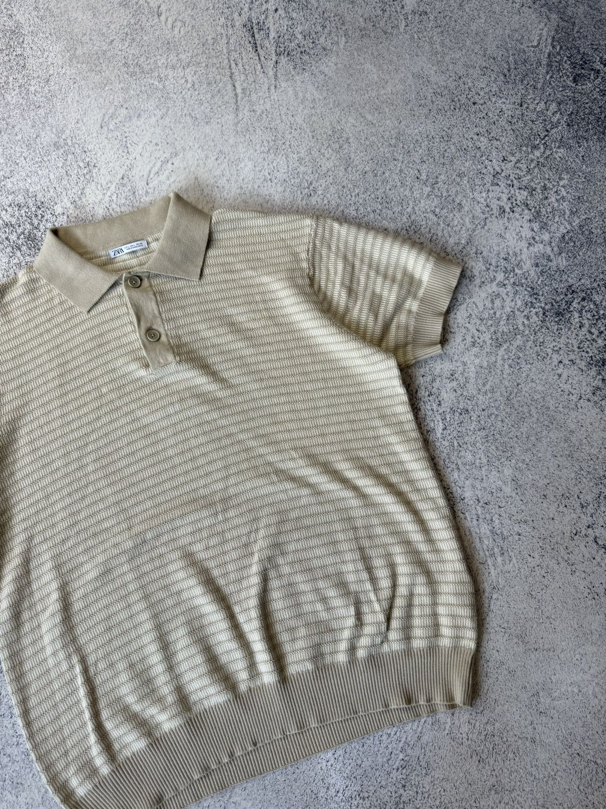 Zara Zara Old Money White Polo Tee Streetwear Hype Size US L / EU 52-54 / 3 - 4 Thumbnail