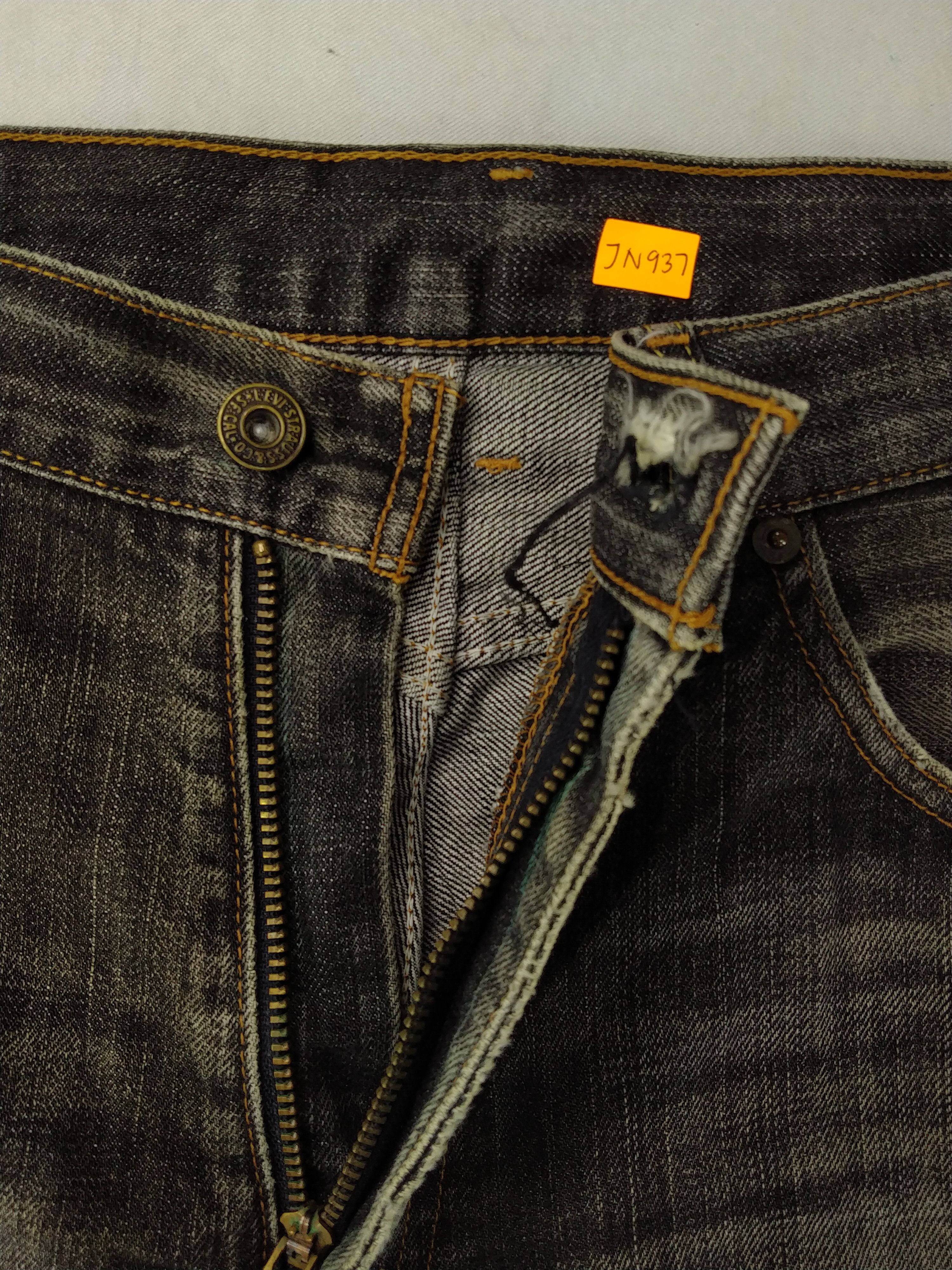 Levi's Black Distressed Vintage Levi's 502 34x28 Denim -JN937 Size US 34 / EU 50 - 6 Thumbnail