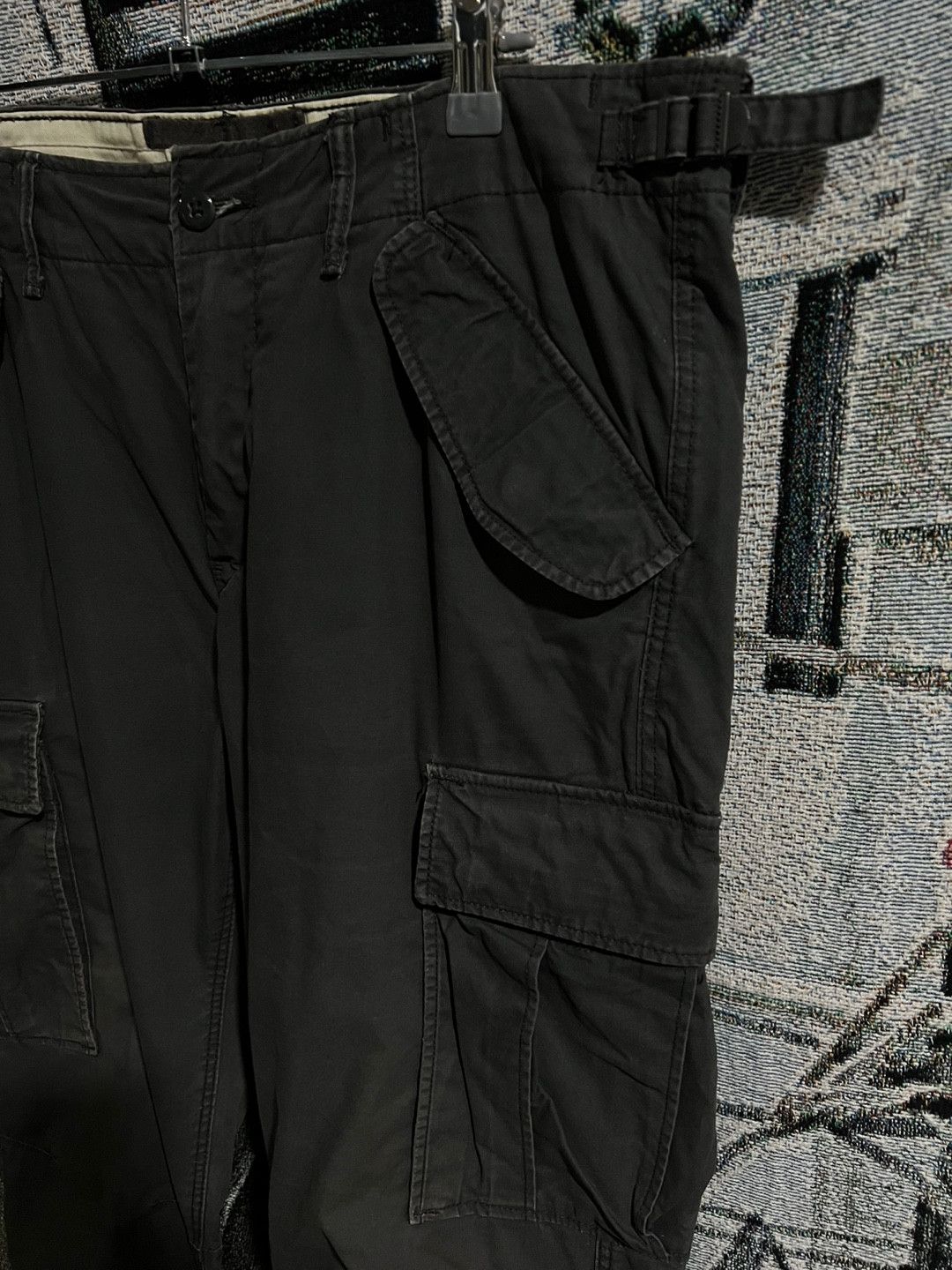 H&M H&M Grunge Parachute Cargo Pants Gray Size US 34 / EU 50 - 3 Thumbnail