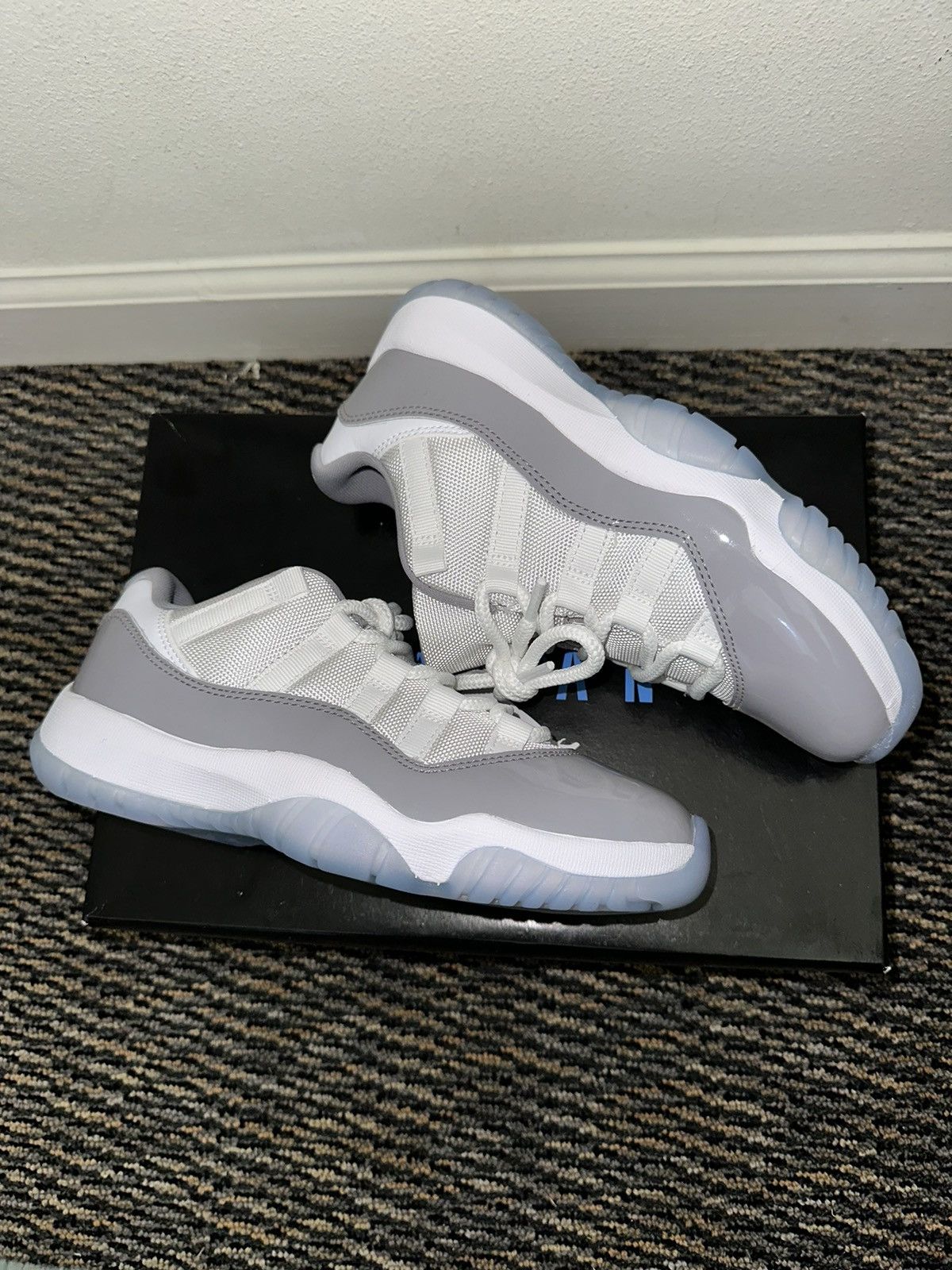 image of Jordan Nike Cement Grey 11’S Lows Shoes, Men's (Size 5)