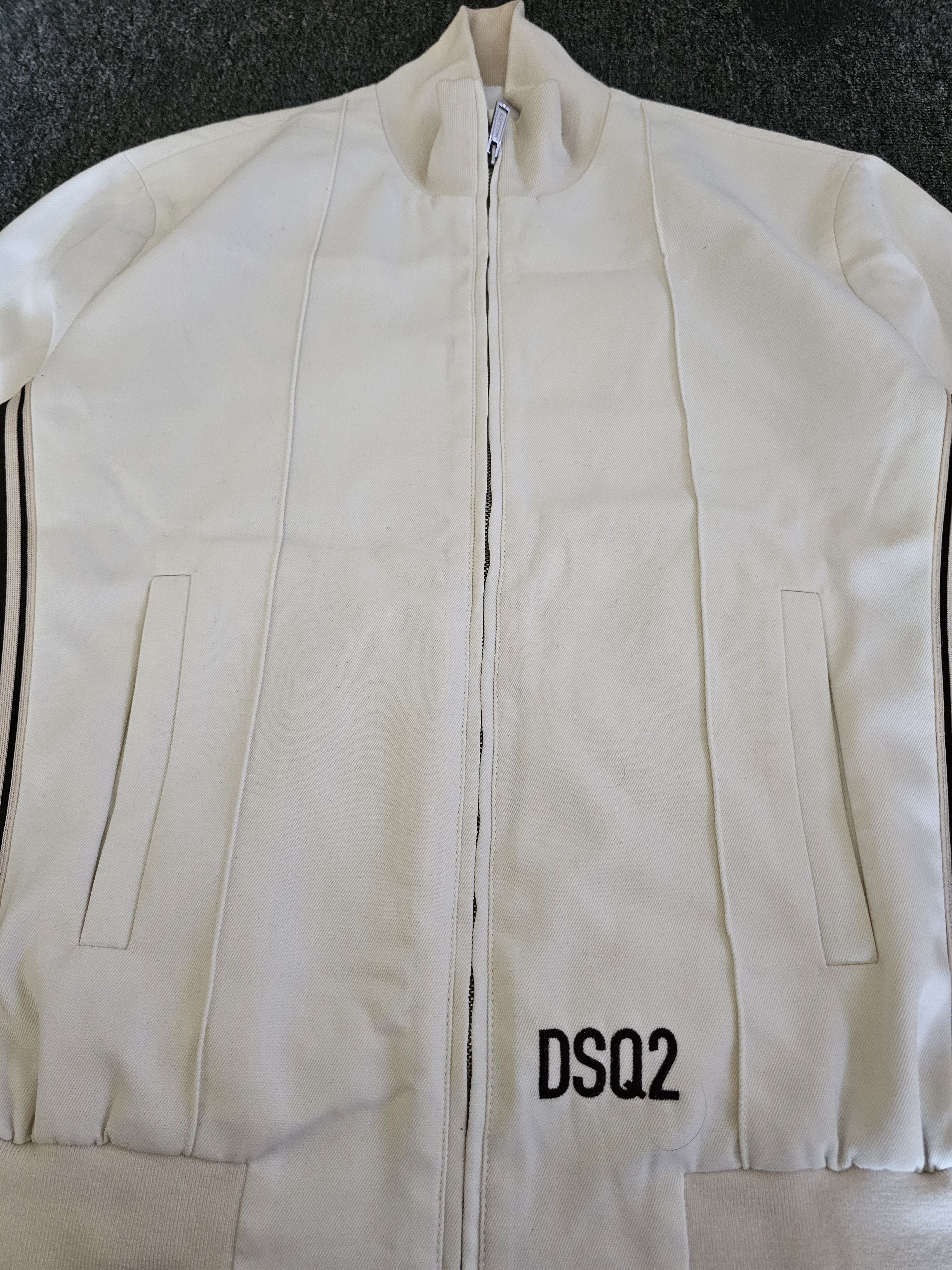 Dsquared2 DSQUARED2 Men's Cream Wool Blend Jacket Size 46 Size US M / EU 48-50 / 2 - 2 Thumbnail