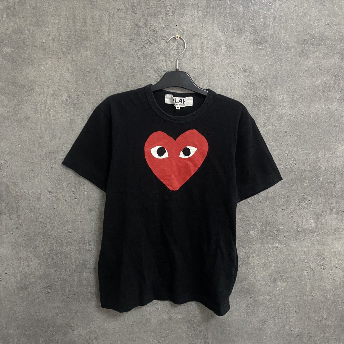 Comme des Garcons Vintage Comme Des Garçons Big Heart T-Shirt Size US M / EU 48-50 / 2 - 1 Thumbnail