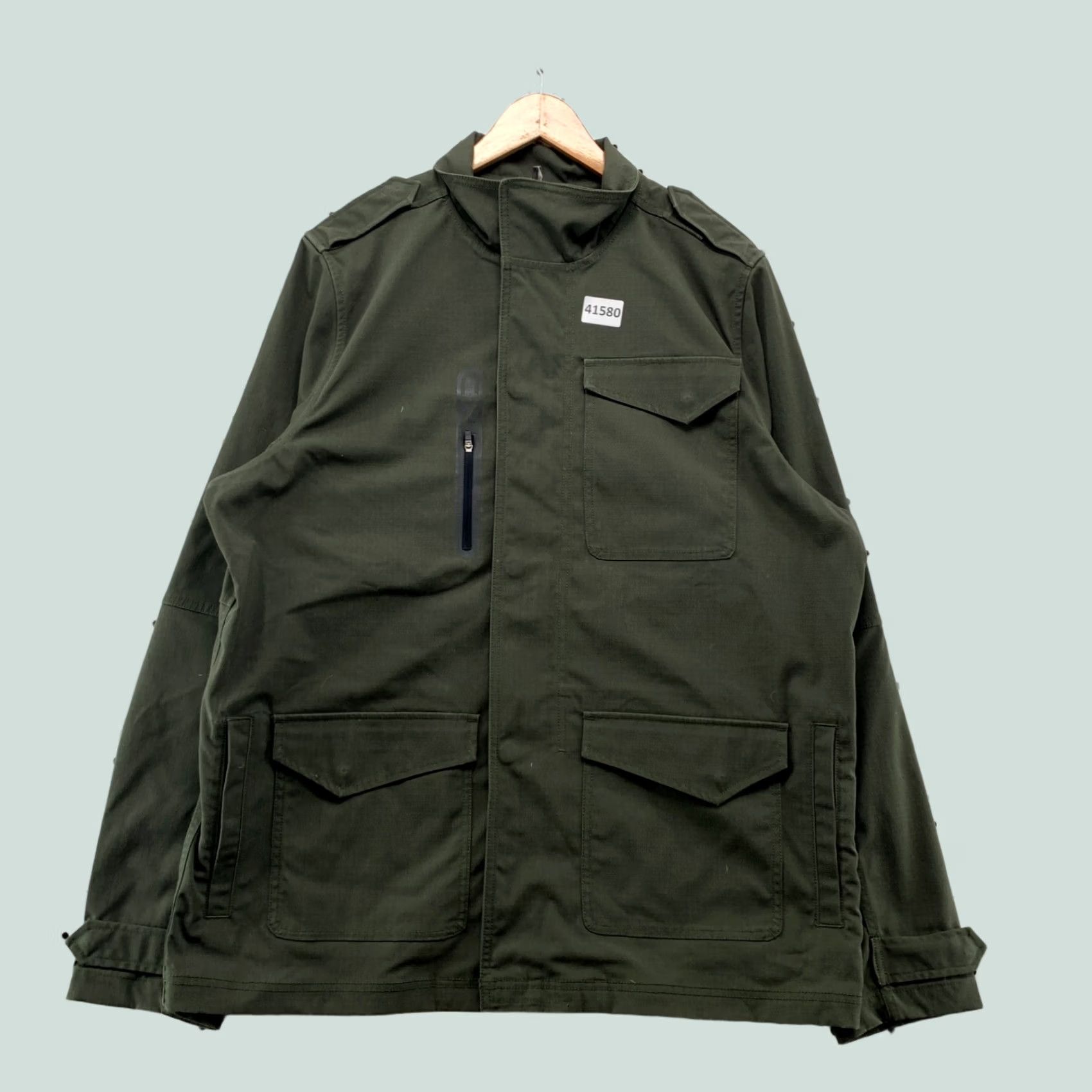 Under Armour Under Armour Jacket Men 2XL Green Canvas Zip Pockets Outdoor Army Military Size US XXL / EU 58 / 5 - 1 Thumbnail