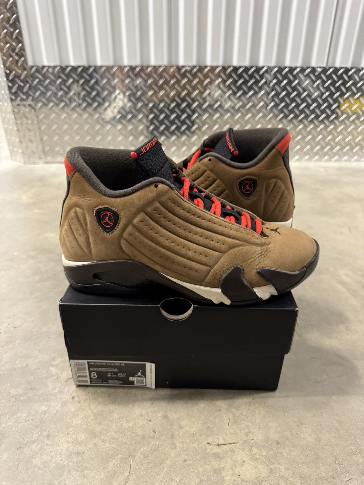 Jordan 14 Retro Winterized Brown Size 8