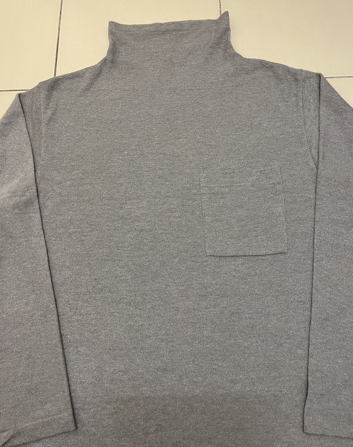 Y's for Men Vtg 90s Yohji Yamamoto Y's For Men Mock Neck Long Sleeve Top Size US L / EU 52-54 / 3 - 2 Thumbnail