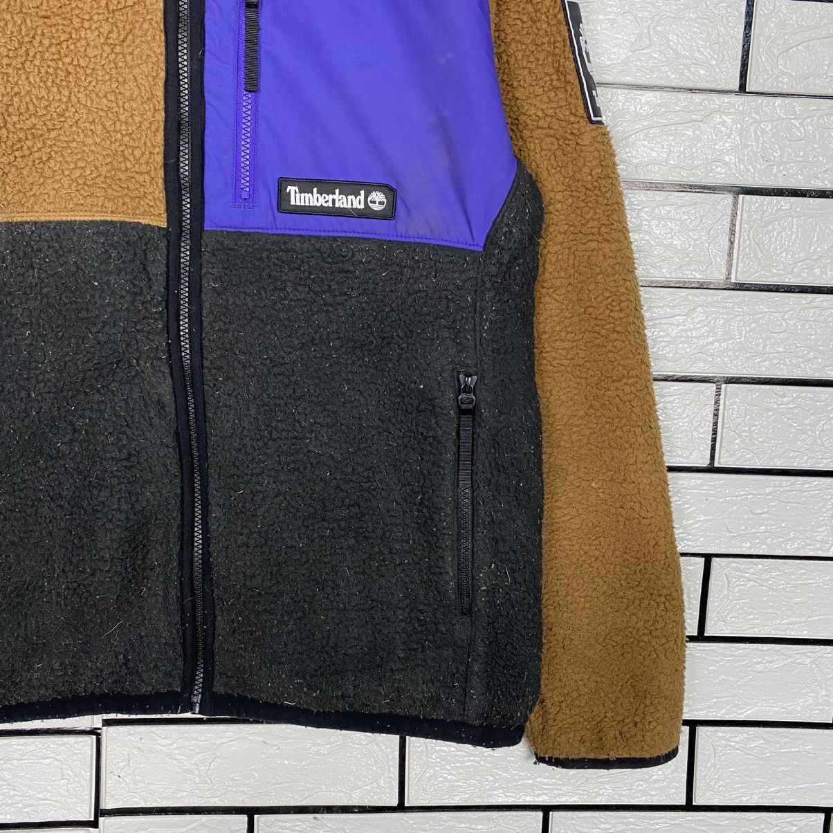 Japanese Brand 📌Fleece Sherpa Jacket Timberland Multi Color Block Size US M / EU 48-50 / 2 - 6 Thumbnail