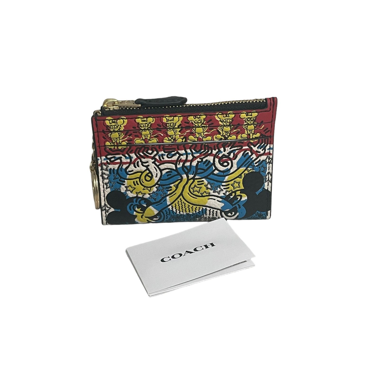 Coach Coach Disney Mickey Mouse X Keith Haring Mini Skinny Id Size ONE SIZE - 9 Thumbnail