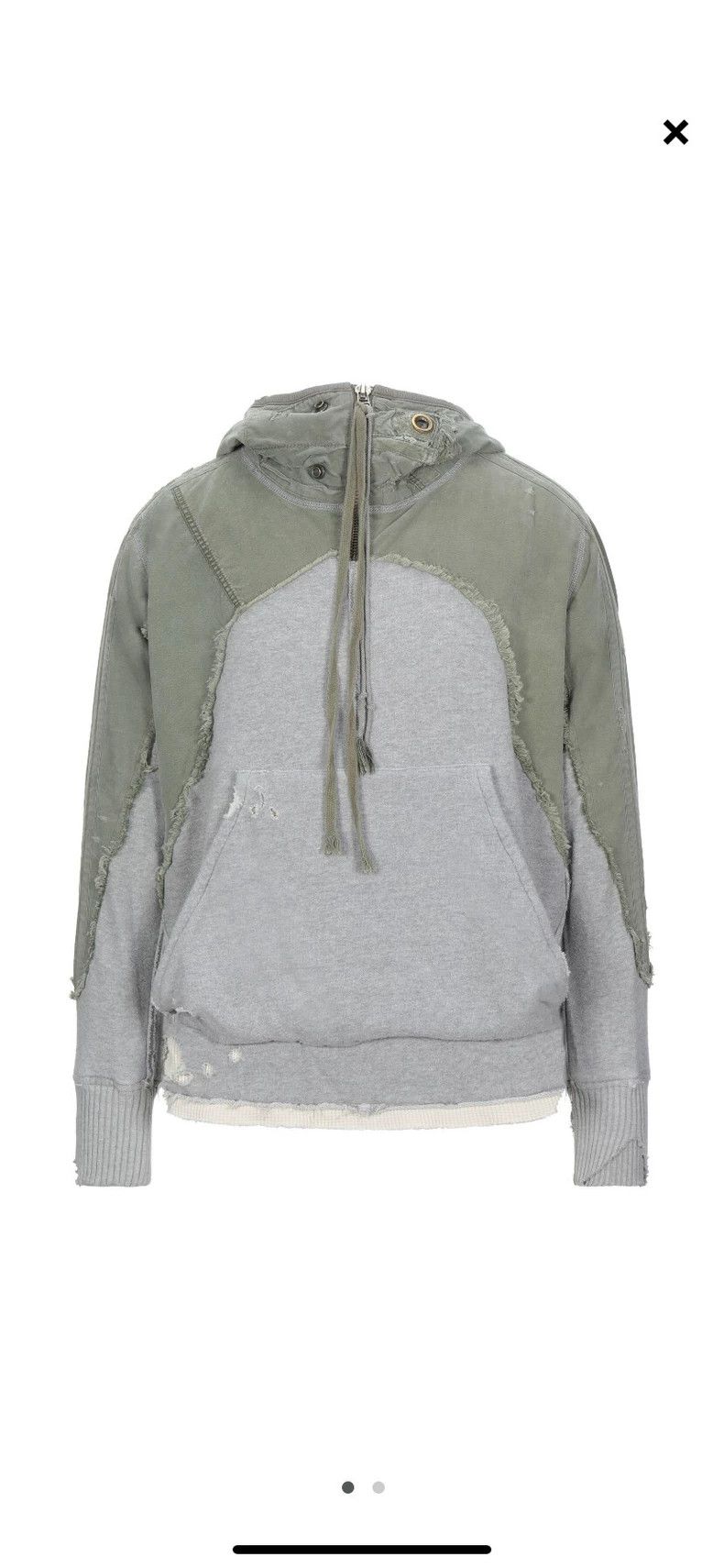 Greg Lauren greg lauren Military fabric patchwork hoodie 2506-Nextarrow Size US S / EU 44-46 / 1 - 1 Thumbnail