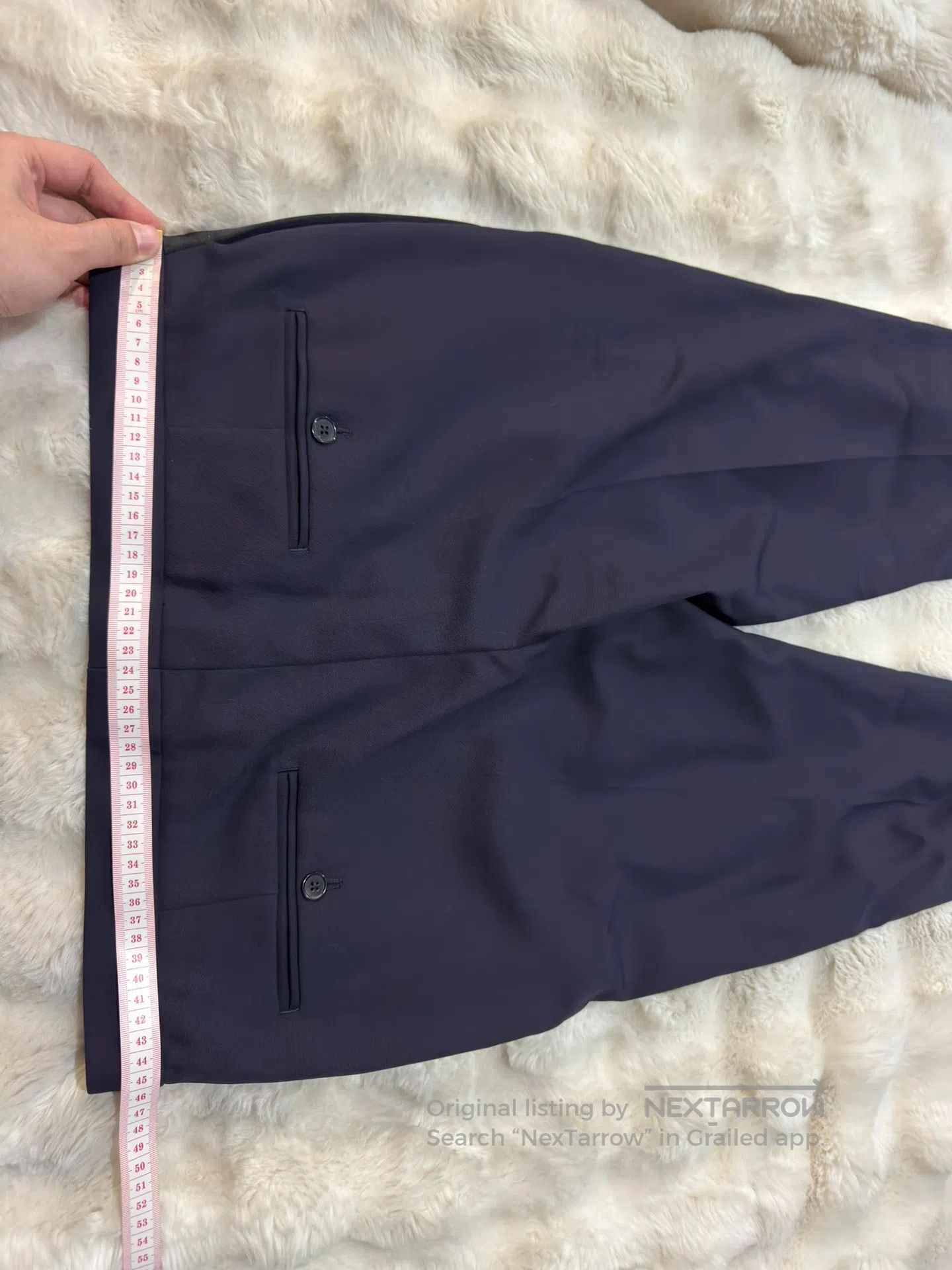 Saint Laurent Paris Saint Laurent Paris Deep Blue Smoking Trousers| Size US 34 / EU 50 - 6 Thumbnail