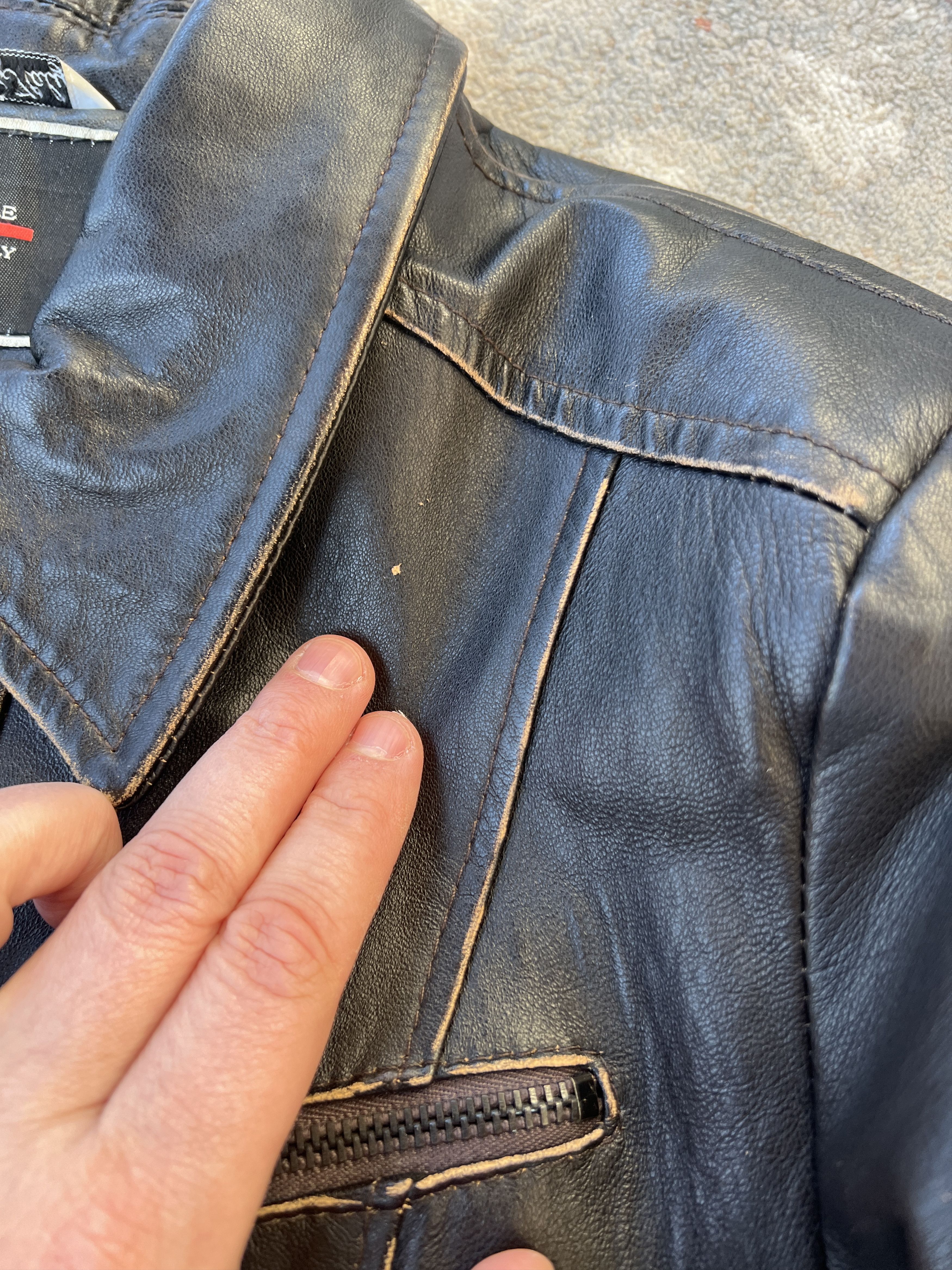 Vintage Moda Pelle Vintage Leather Jacket Size L / US 10 / IT 46 - 5 Thumbnail