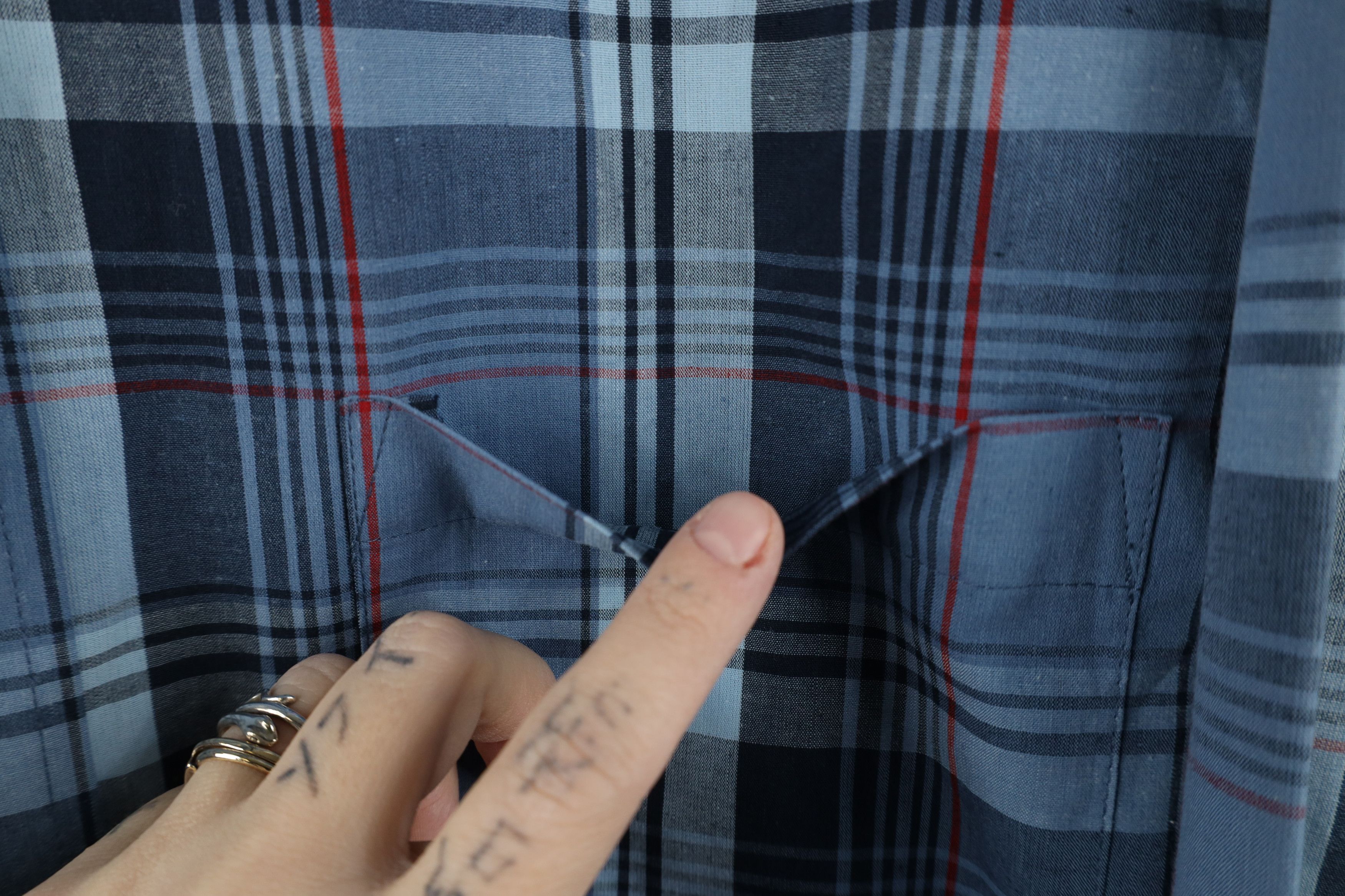 Vintage Deadstock Vintage 90s Streetwear Button Down Shirt Plaid Size US M / EU 48-50 / 2 - 4 Thumbnail
