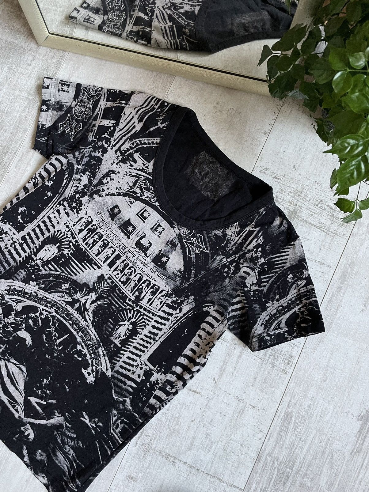 Japanese Brand × Vintage × semanticdesign VTG Semantic Design Over Printed T-Shirt Archive VERY RARE Size M / US 6-8 / IT 42-44 - 3 Thumbnail
