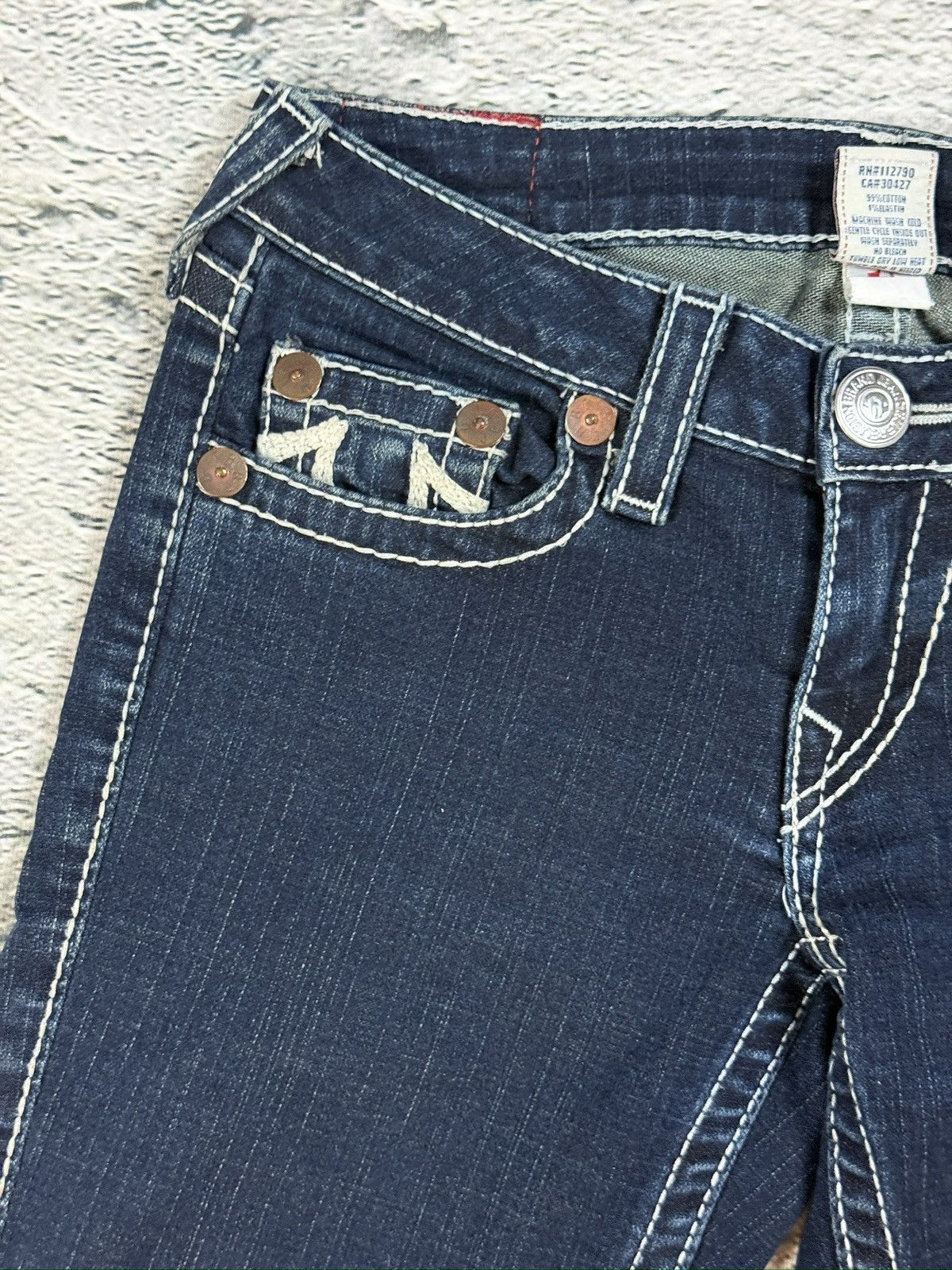 True Religion True Religion jeans vintage bootcut pants navy Rainbow Gina Size US 27 - 8 Thumbnail