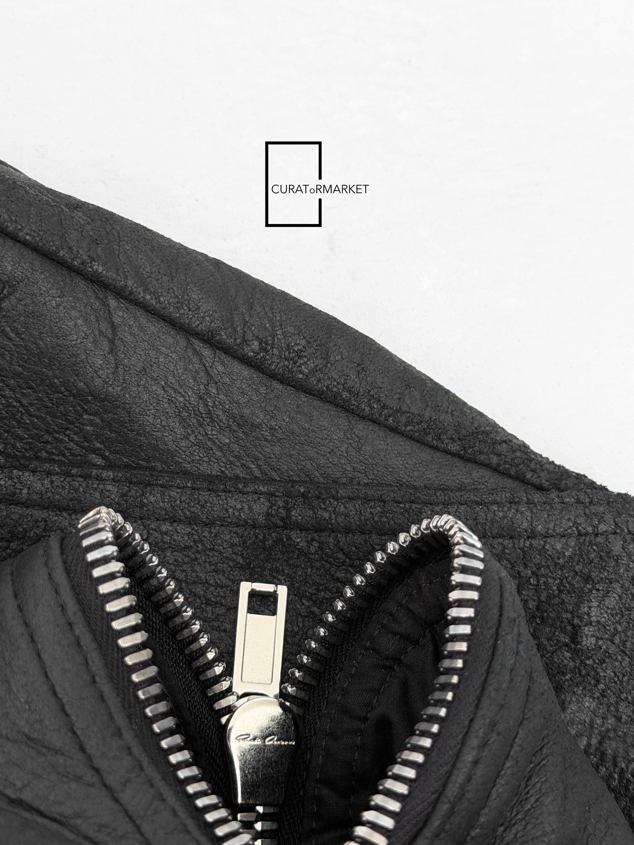 Rick Owens EU50 Zip Blistered Lamb Leather Cargo Vest FW24 Porterville Size US M / EU 48-50 / 2 - 11 Thumbnail