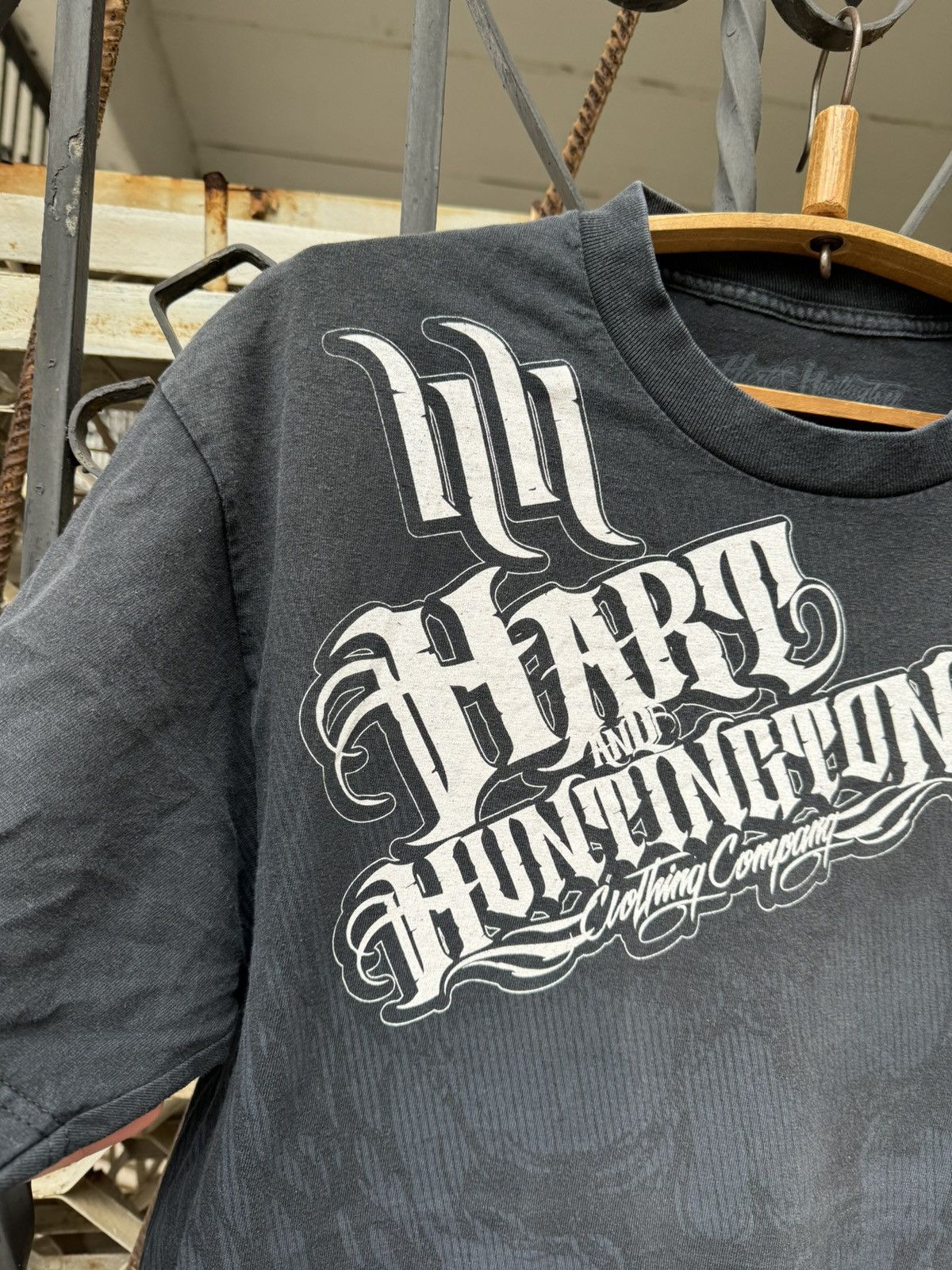 Affliction Hart and Huntington Graphic Print T Shirt Tatto Skull AOP Size US L / EU 52-54 / 3 - 3 Thumbnail