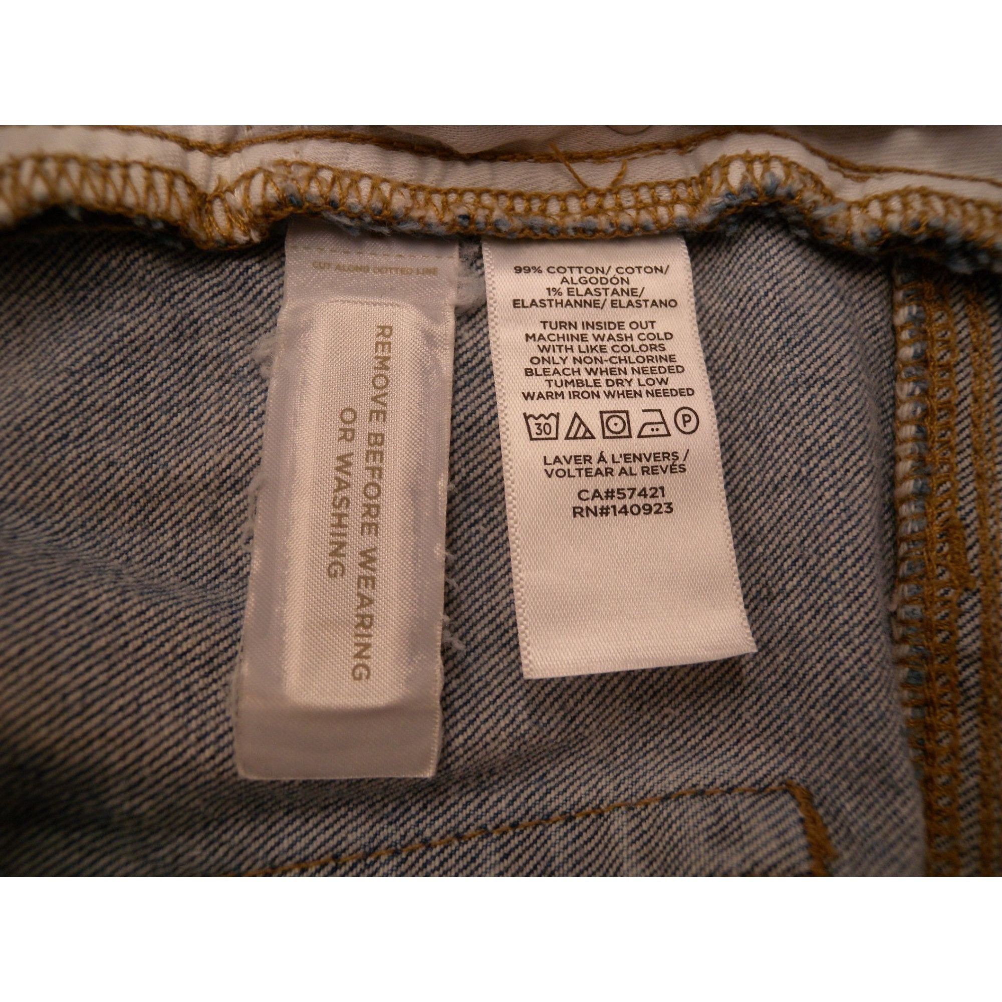 Loft Loft Ann Taylor Capri Jeans 14 Womens Blue Distressed Size 36" / US 14 / IT 50 - 6 Thumbnail