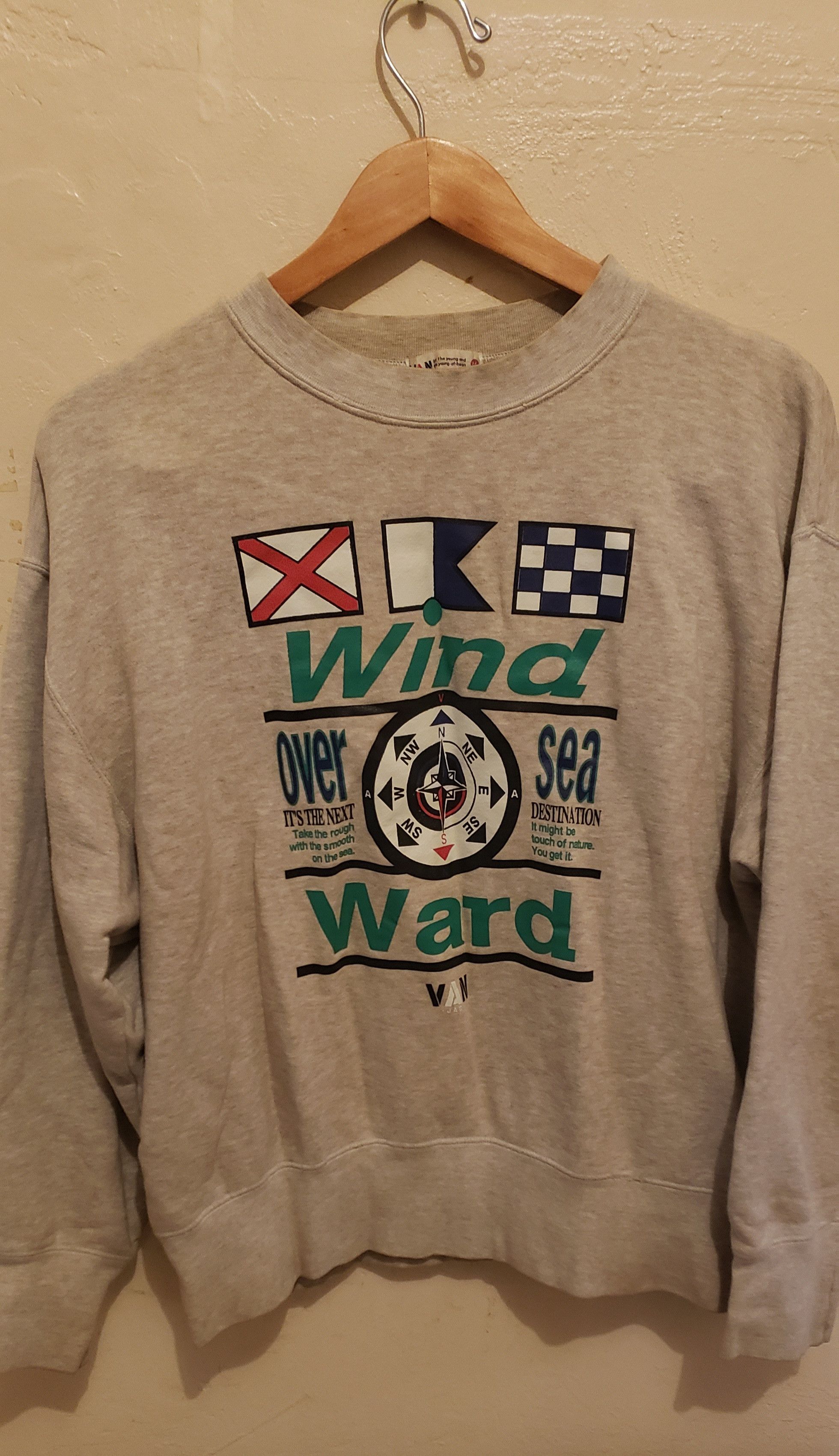 Japanese Brand Windward Overseas Crewneck Size US M / EU 48-50 / 2 - 1 Thumbnail