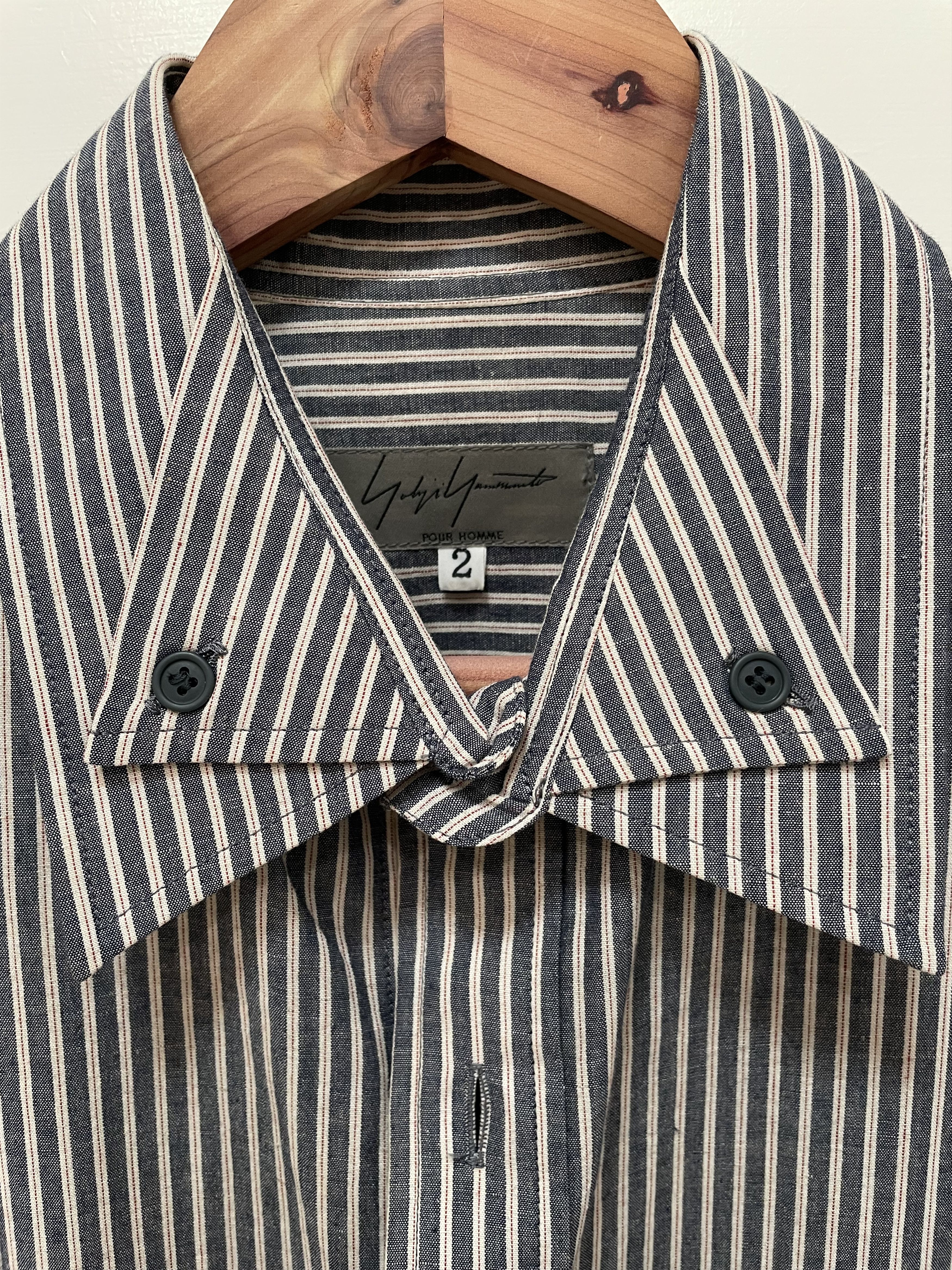 Yohji Yamamoto YYPH Archive Velvet Detail Shirt | Grailed