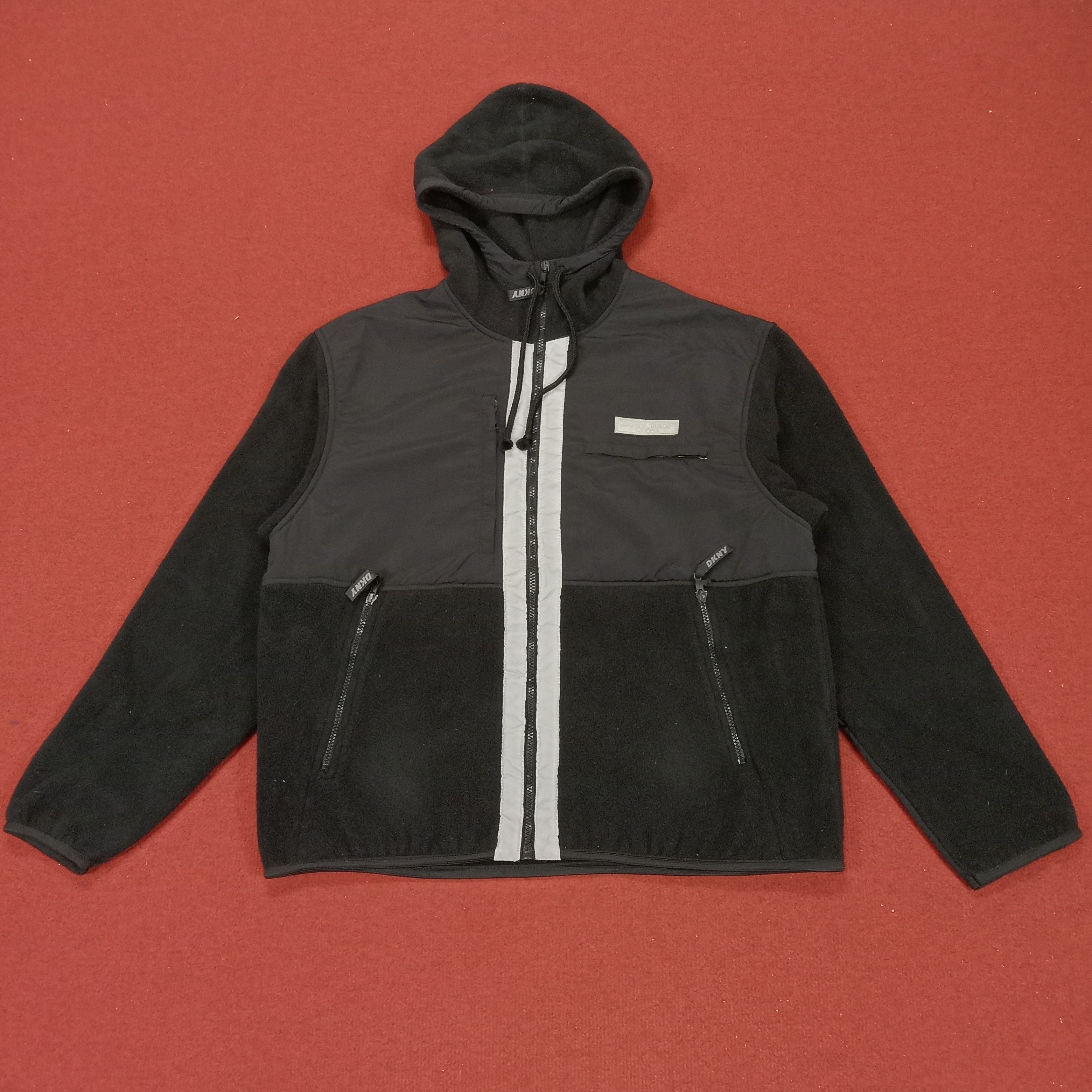 DKNY × Vintage DKNY Fashion Style Nice Design Zipper Hoodies Size US L / EU 52-54 / 3 - 1 Thumbnail