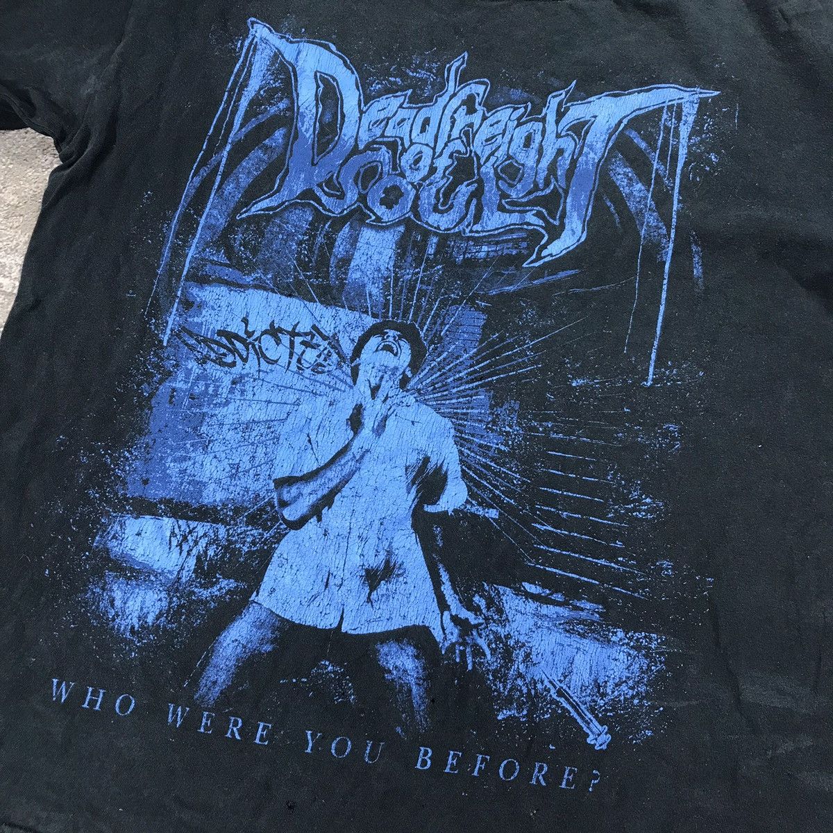 Band Tees VINTAGE Y2K DEAD OF SOUL HORROR CREEPY FACE ANGRY BONES Size US L / EU 52-54 / 3 - 4 Thumbnail