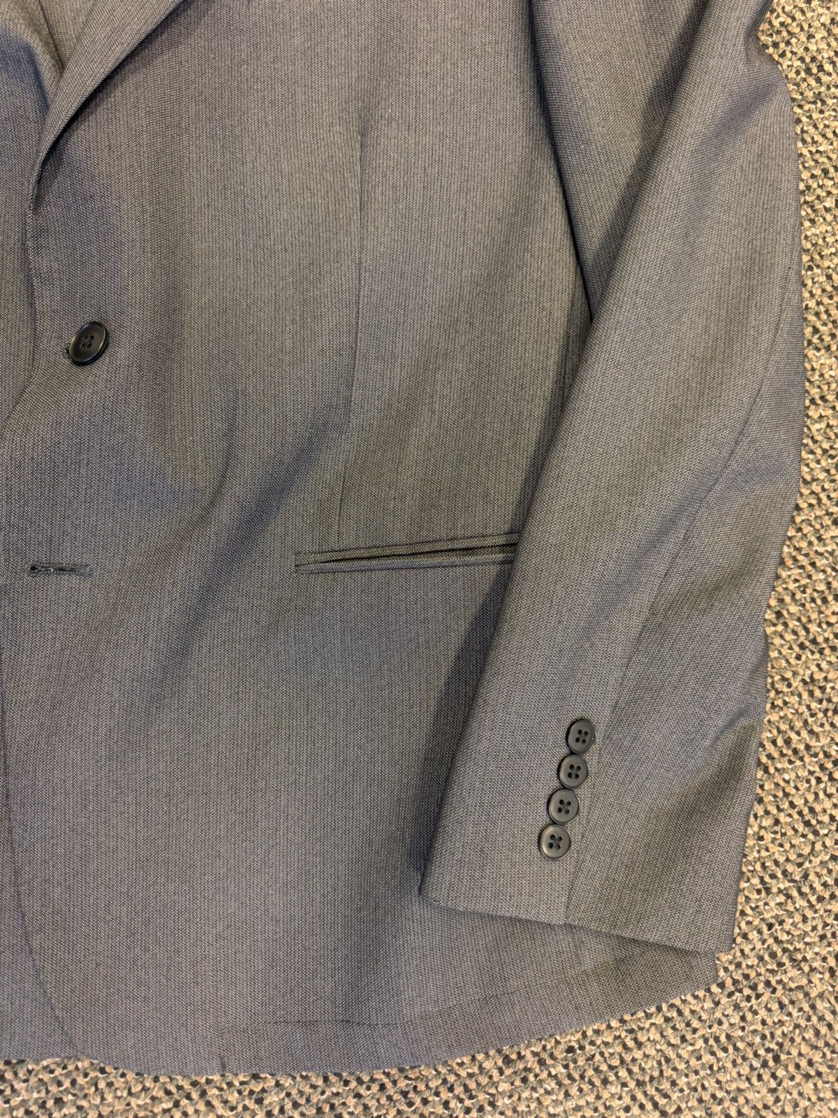 John Varvatos John Varvatos Star USA Peak Lapel Suit Jacket in Grey 44R Size 44R - 2 Thumbnail