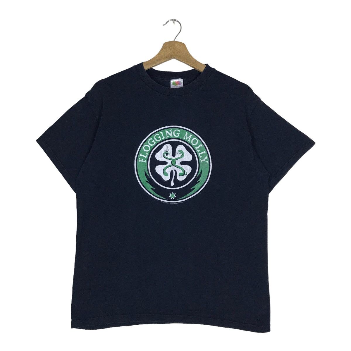 Vintage Y2K Flogging Molly American Punk Band Tee Shirt