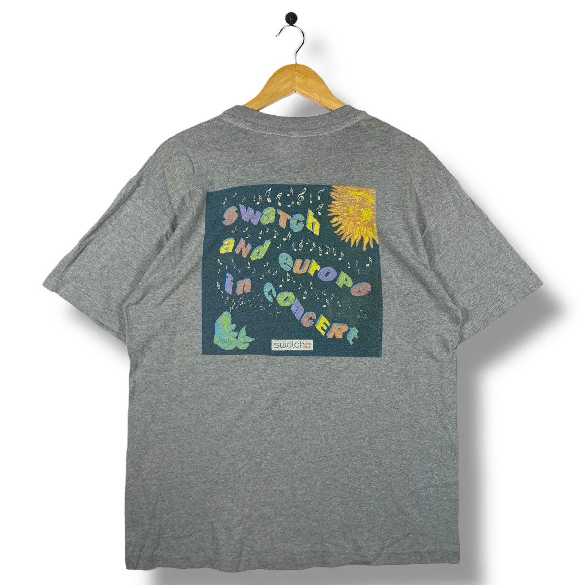 Swatch × Vintage Vintage 80's SWATCH And Europe In Concert Graphic Tee Shirt Size US XL / EU 56 / 4 - 1 Thumbnail