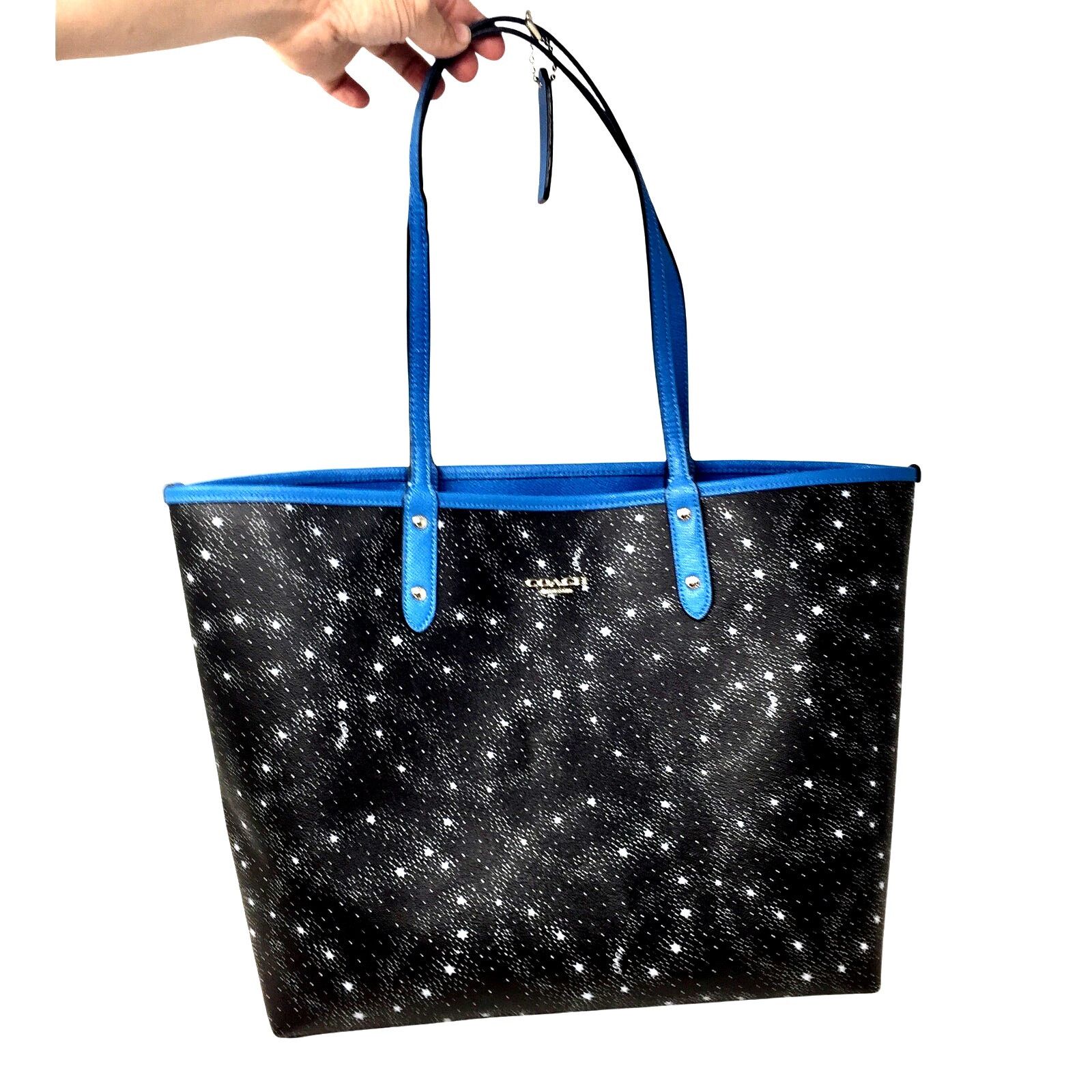 Coach Coach Coated Canvas Reversible City Tote - Starry Sky / Blue Size ONE SIZE - 1 Thumbnail