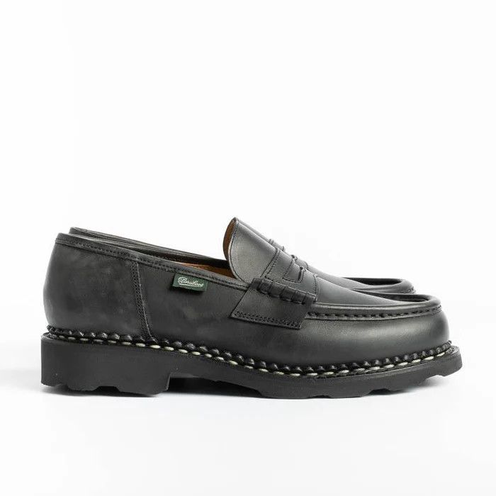 Paraboot o1s22i1n1224 Leather Orsay Moccasins in Noir Size US 6.5 / IT 36.5 - 1 Thumbnail