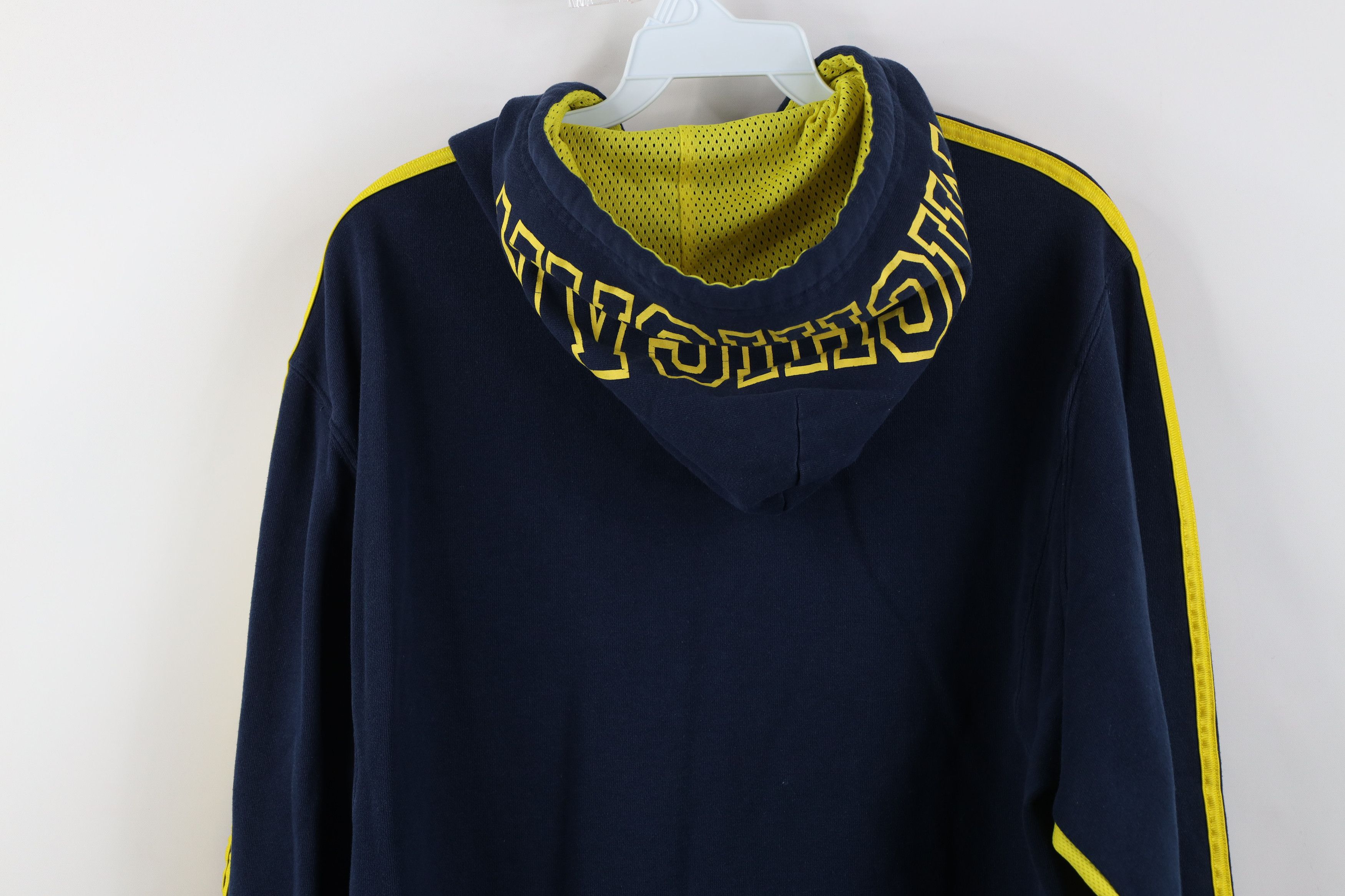 Adidas Vintage Y2K Adidas University of Michigan Hoodie Sweatshirt Size US L / EU 52-54 / 3 - 14 Thumbnail
