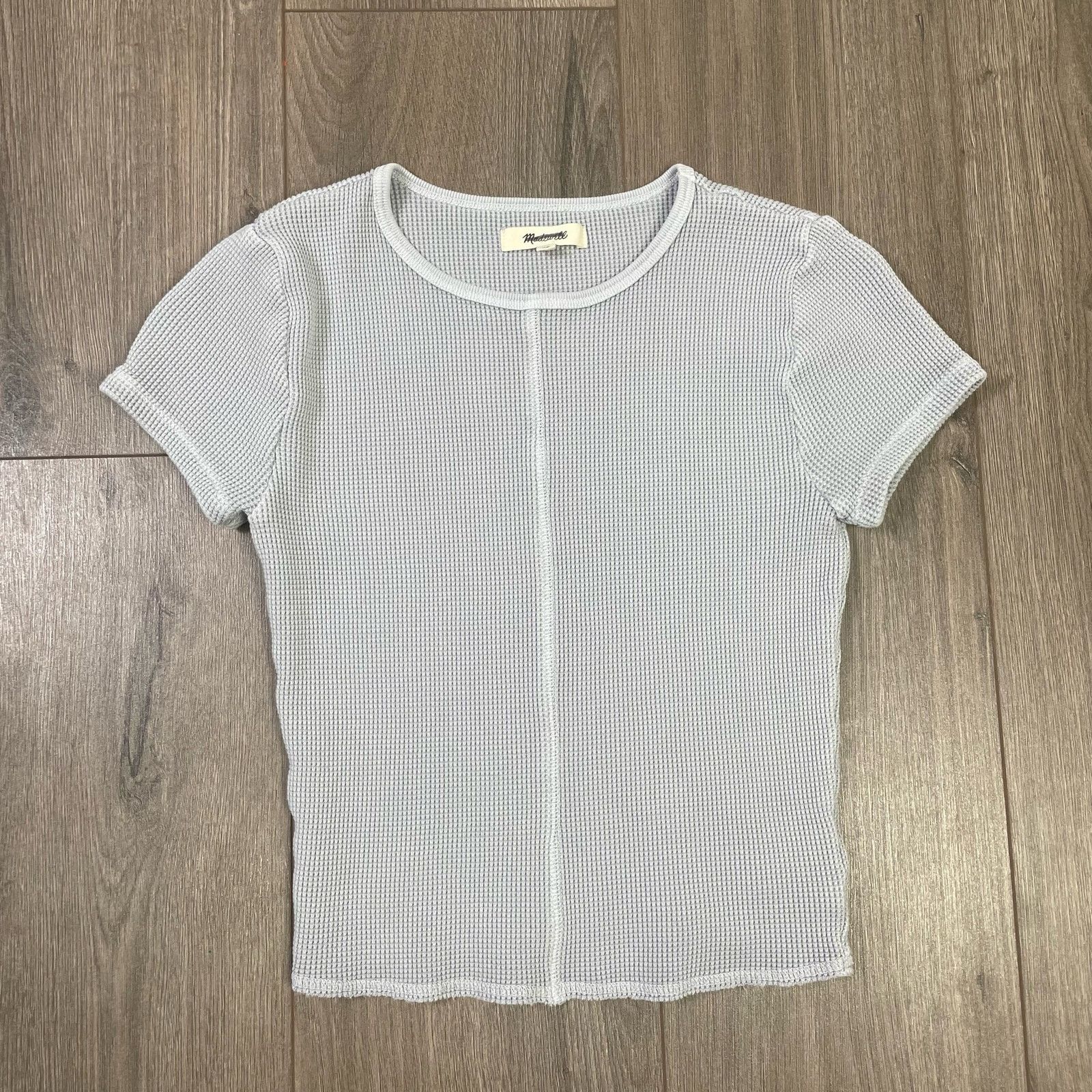 Madewell Madewell Waffle Knit Crewneck Tee Shirt US Women's XS New Size XS / US 0-2 / IT 36-38 - 1 Thumbnail