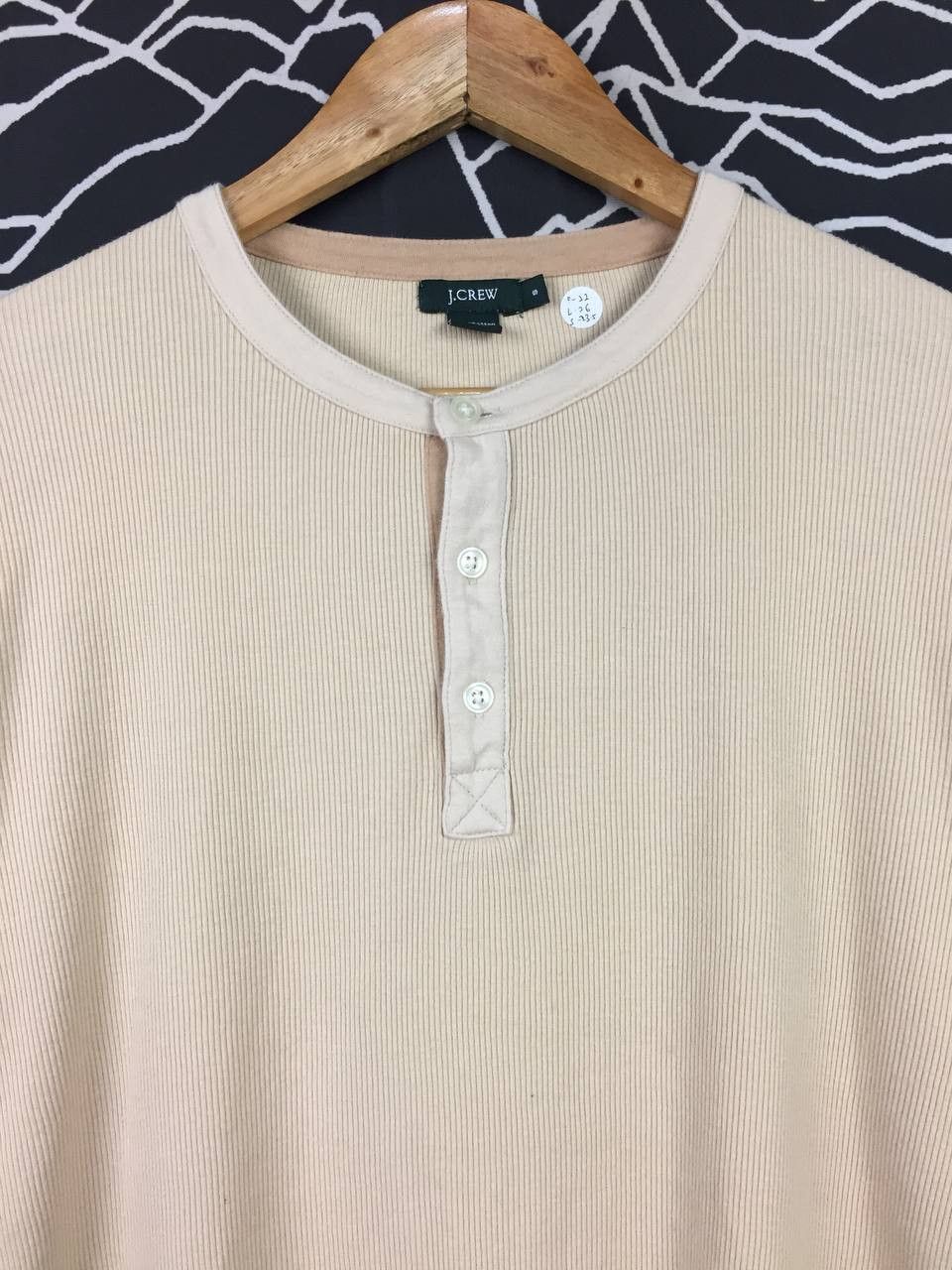 J.Crew J.Crew Essential Thermal Waffle Knit Long Sleeve Henley Tee Size US S / EU 44-46 / 1 - 3 Thumbnail