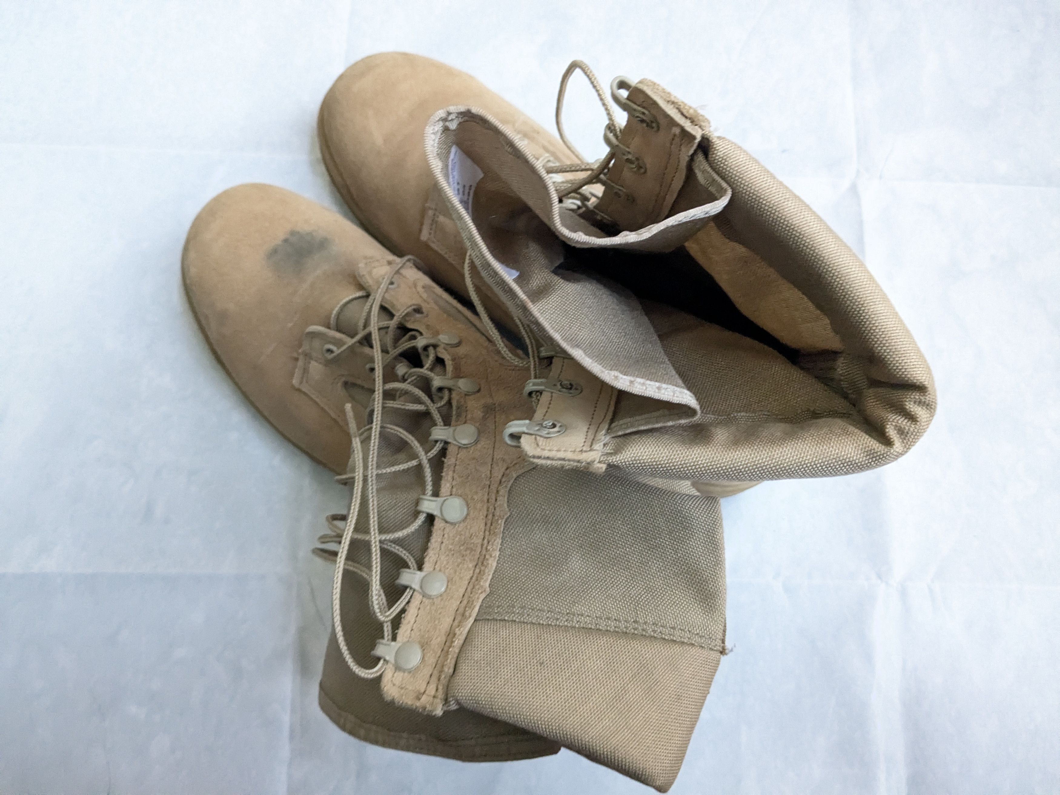 Belleville Belleville Combat Boots Wheat 11.5 Wide Suede Size US 11.5 / EU 44-45 - 5 Thumbnail