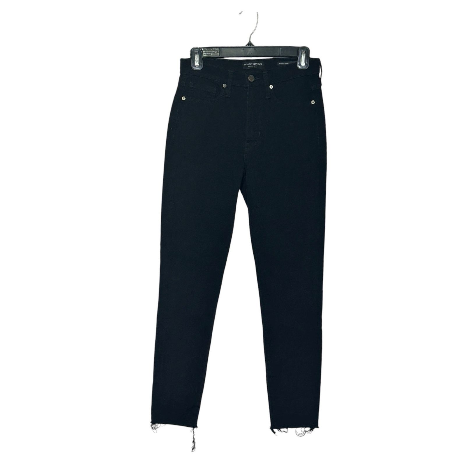 Banana Republic Banana Republic black high rise skinny jeans size 26 short Size 26" / US 2 / IT 38 - 6 Thumbnail