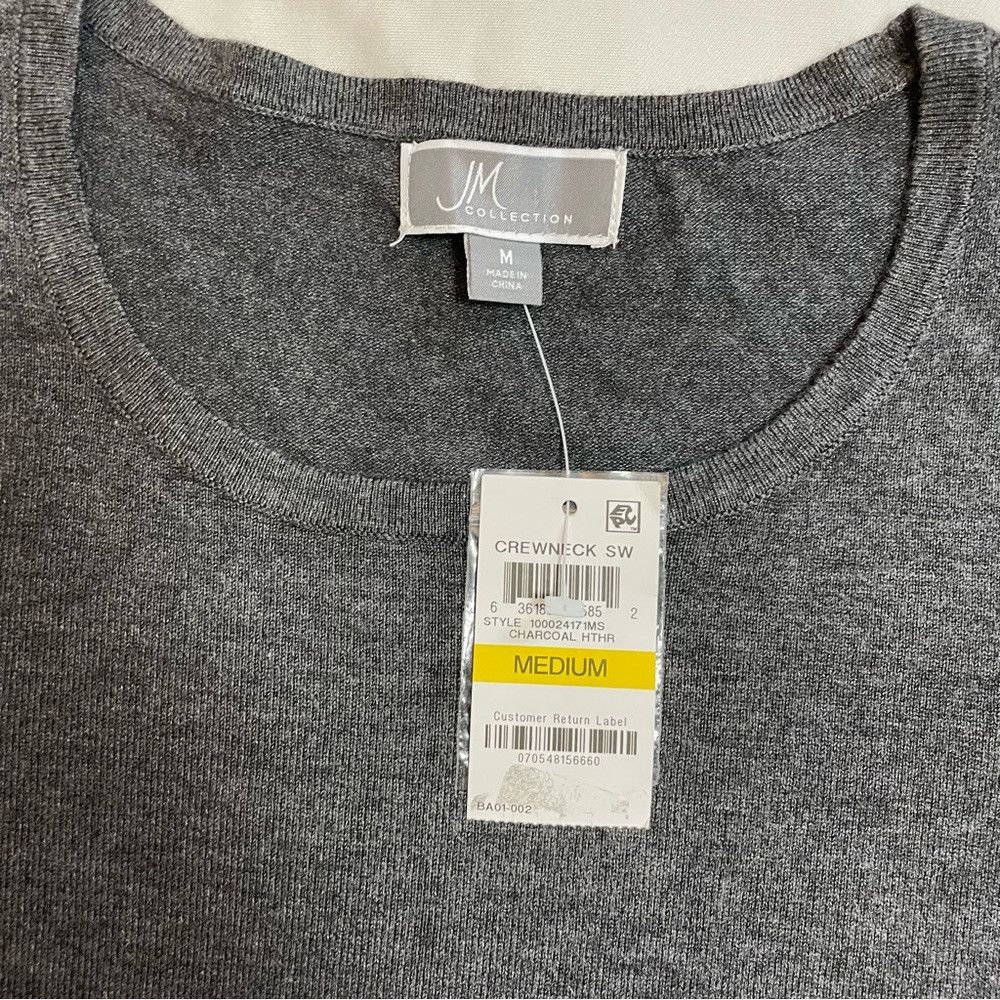JM Collection NWT JM Collection Sweater Pullover Ribbed Crewneck Size M / US 6-8 / IT 42-44 - 7 Thumbnail