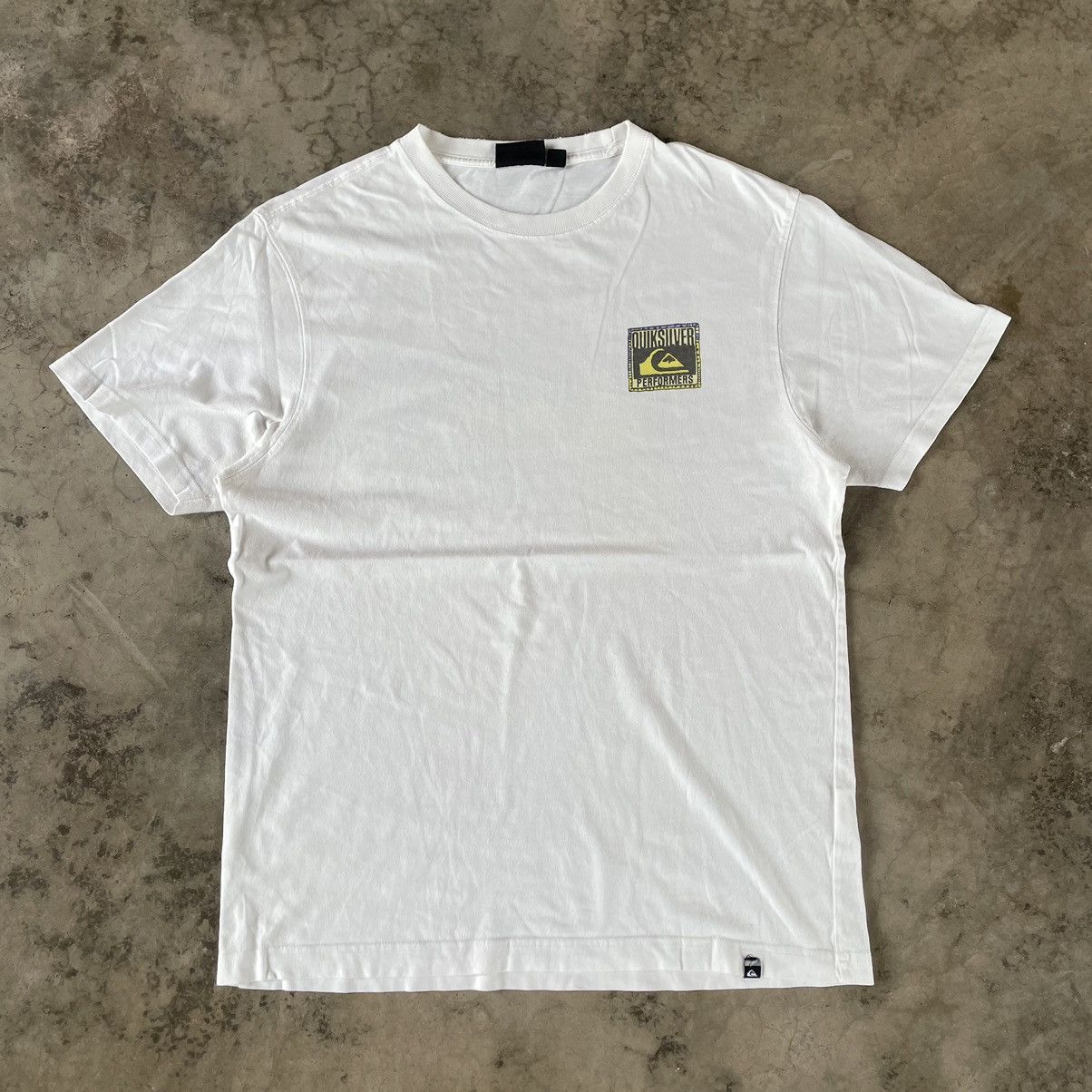 Quiksilver × Vintage 🔥🔥Distress Vintage Quiksilver Performers Big Log Surf Tee Size US M / EU 48-50 / 2 - 3 Thumbnail