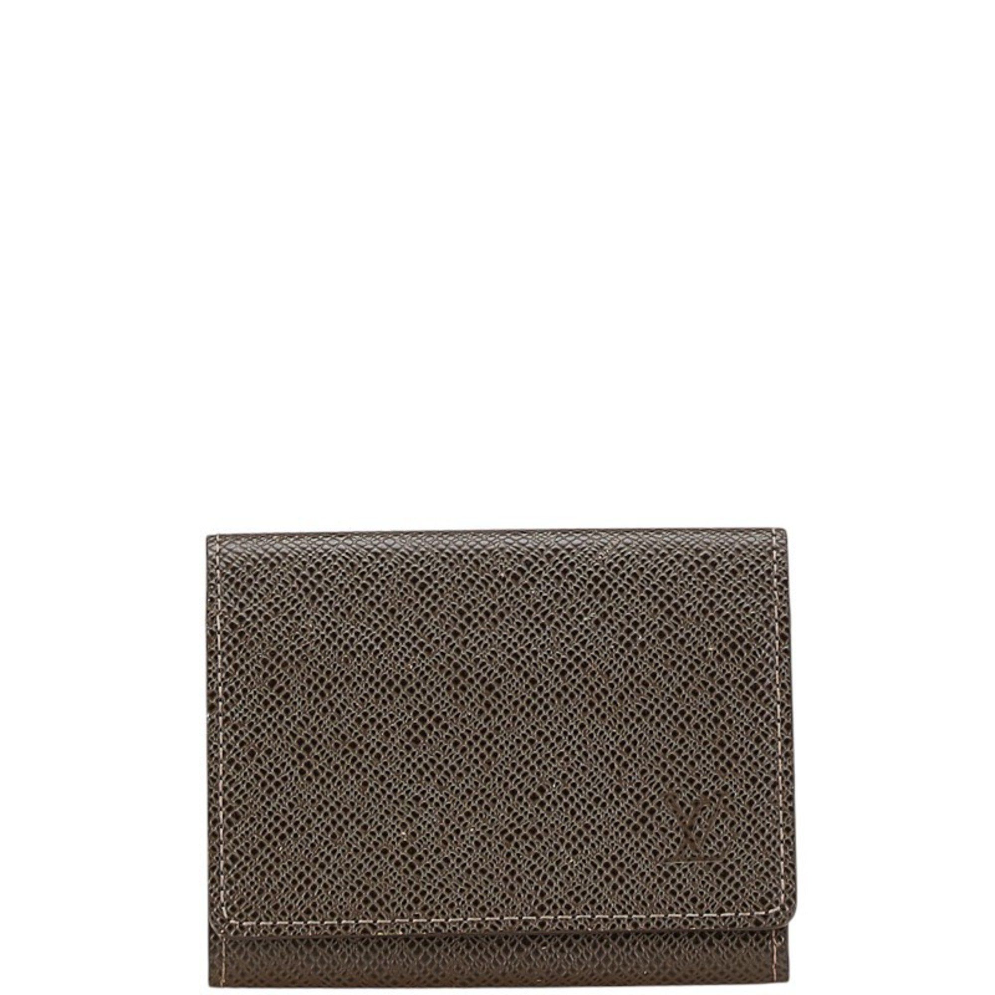 Louis Vuitton Louis Vuitton Taiga Envelope Cult de Visite Card Case Business Holder M30928 Grisli Brown PVC Leather Men's LOUIS VUITTON Size ONE SIZE - 1 Thumbnail