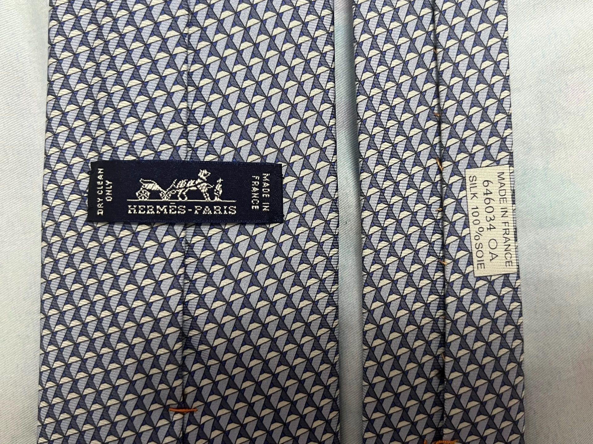Hermes Hermes 100% Silk Men's Tie Color as Shown Size ONE SIZE - 4 Thumbnail