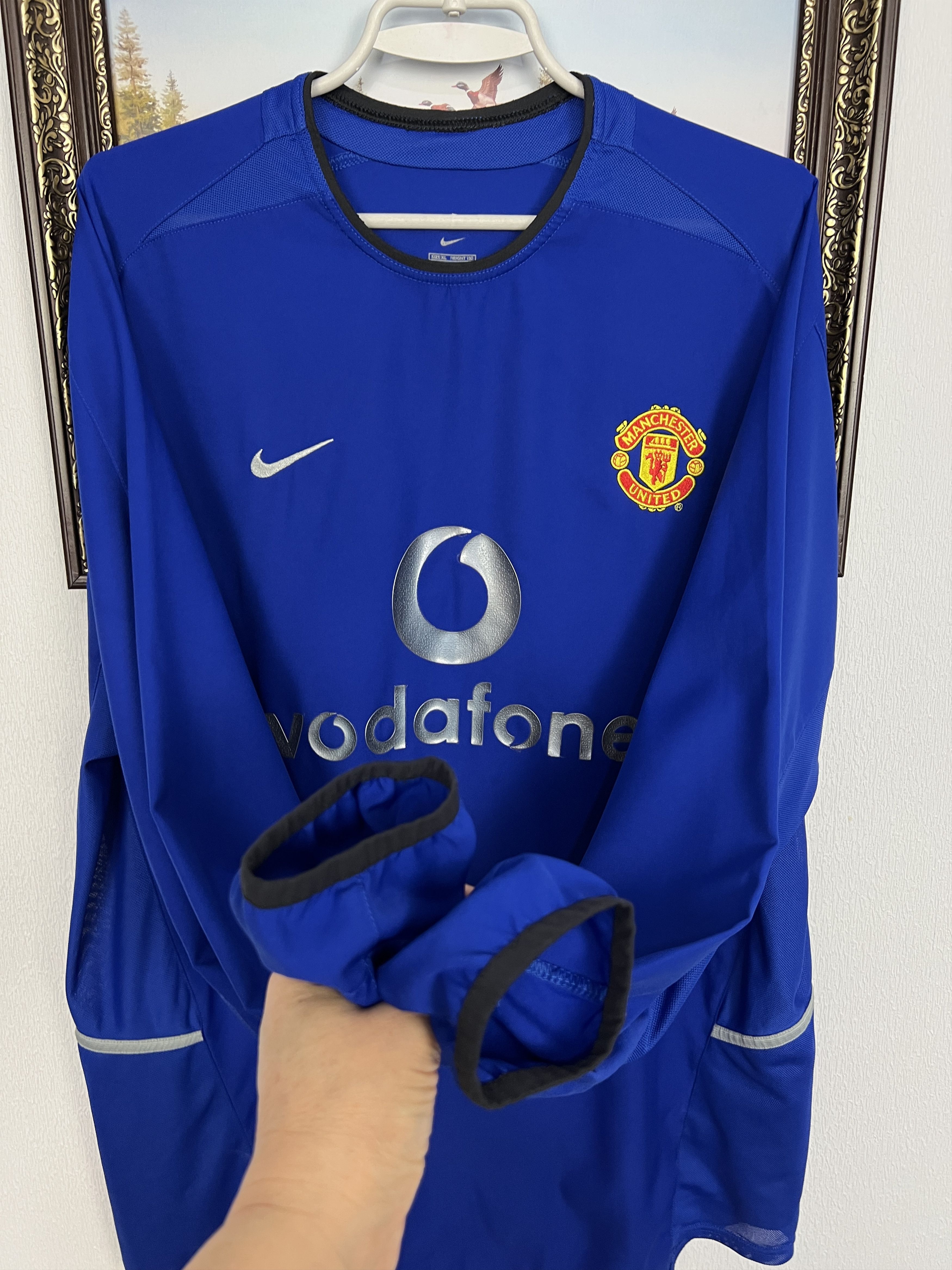 Nike Manchester United football shirt Soccer Long Sleeve Jersey Size US XL / EU 56 / 4 - 4 Thumbnail