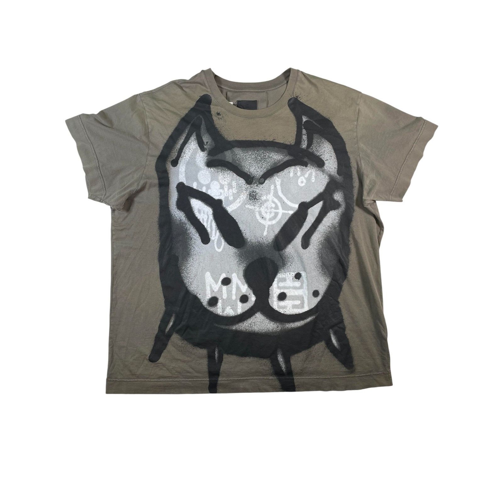 Givenchy Chito Spray-Paint Effect Dog T-shirt | Grailed