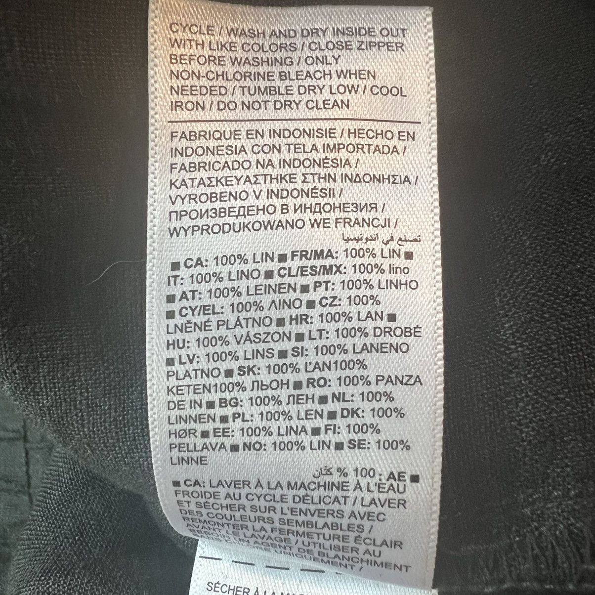 Athleta Athleta Black Retreat Linen Wide Leg Pants - Medium Size 30" / US 8 / IT 44 - 6 Thumbnail
