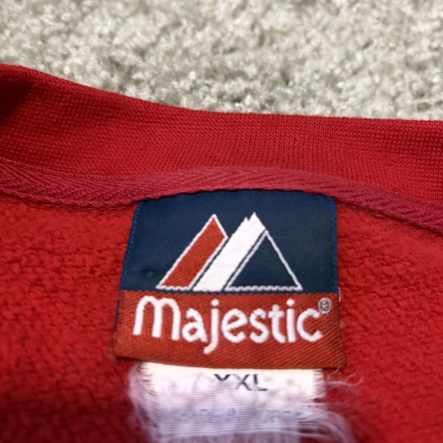 NFL VINTAGE Tampa Bay Buccaneers NFL Football Majestic Red 2XL Crewneck Sweatshirt Mens Size US XXL / EU 58 / 5 - 5 Thumbnail