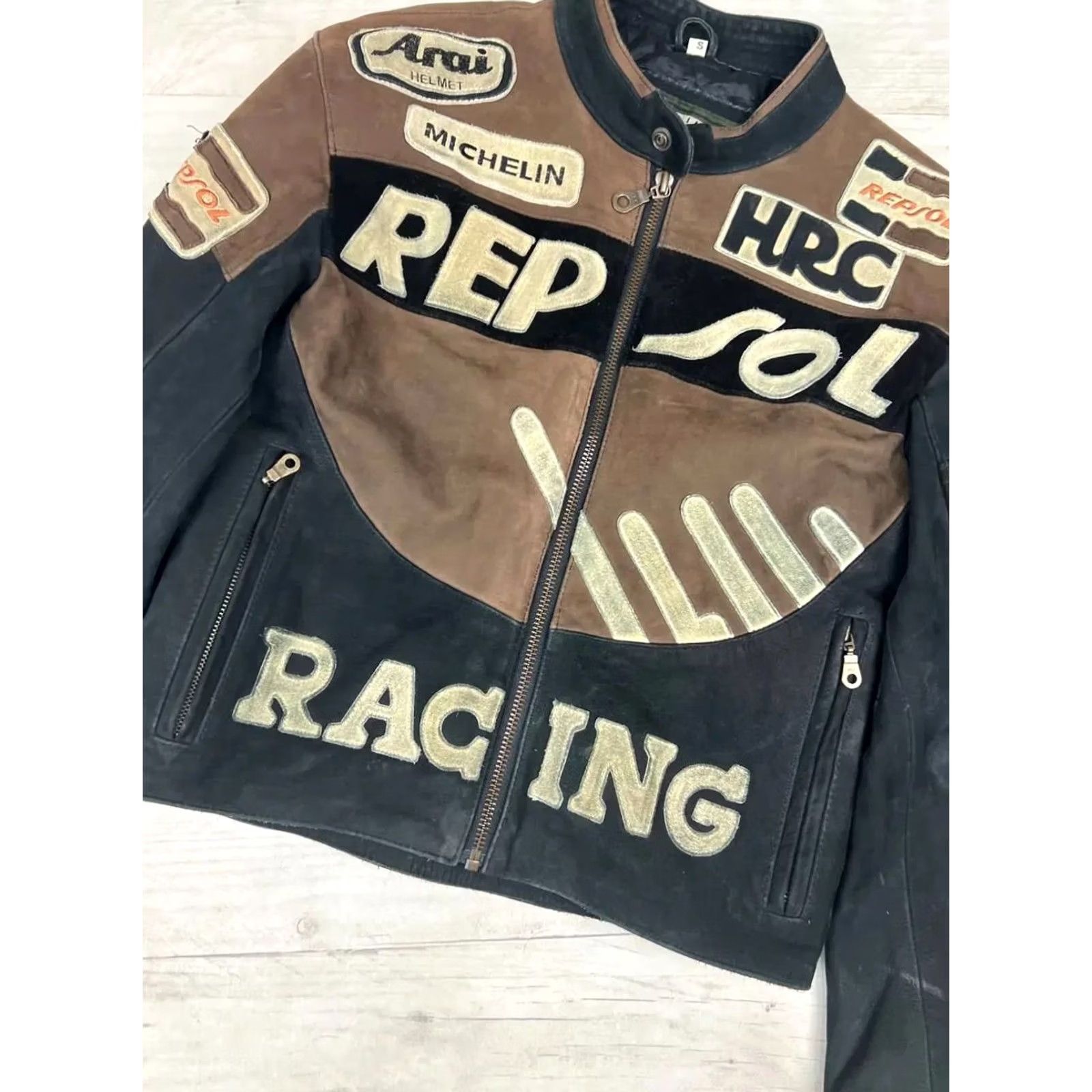 Honda VINTAGE HONDA Repsol Racing Jacket Brown S 90s Men Size US S / EU 44-46 / 1 - 4 Thumbnail