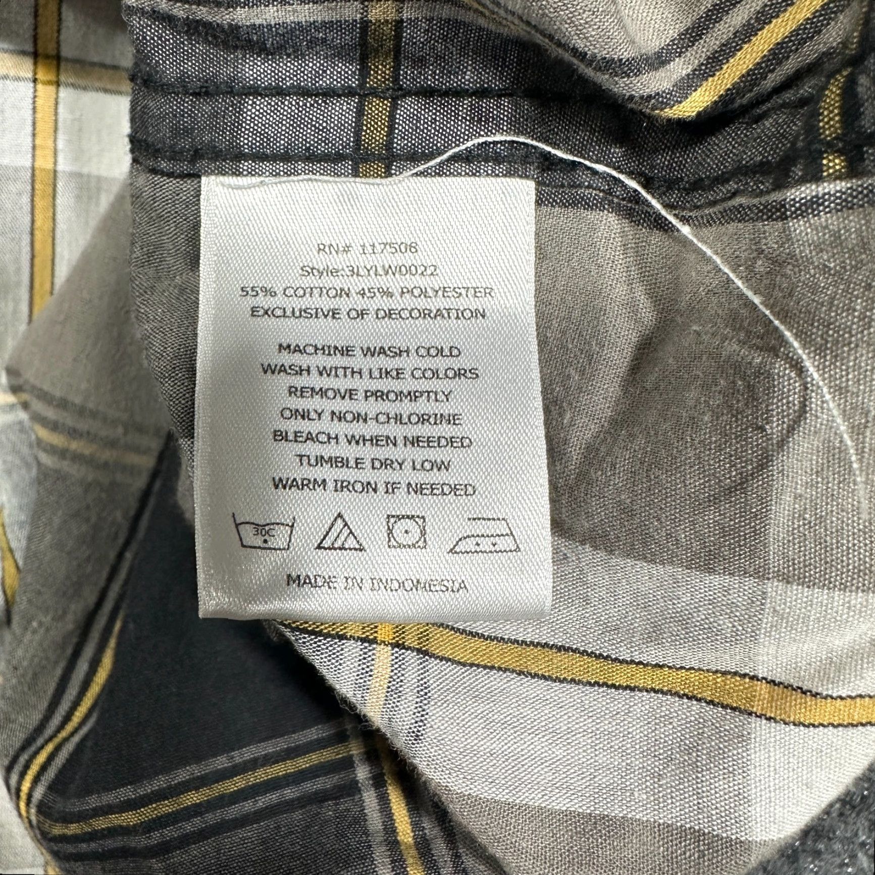 Levi's Levi's Shirt Mens L Western Pearl Snap Pockets Gray Plaid Cotton Snap Cuffs Button-Up Shirt Size US L / EU 52-54 / 3 - 6 Thumbnail