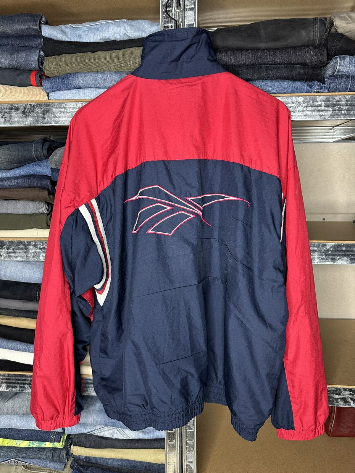 Reebok Vintage Reebok Windbreaker Jacket Big Logo 90s Size L Size US L / EU 52-54 / 3 - 2 Thumbnail