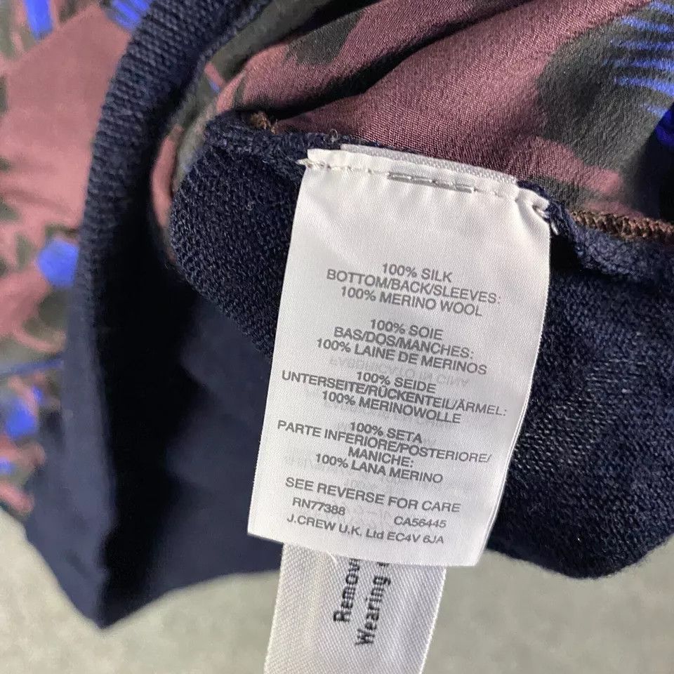 J.Crew J Crew Top Women's XXS Blue Long Sleeve Silk Merino Wool Size XXS / US 00 / IT 34 - 6 Thumbnail