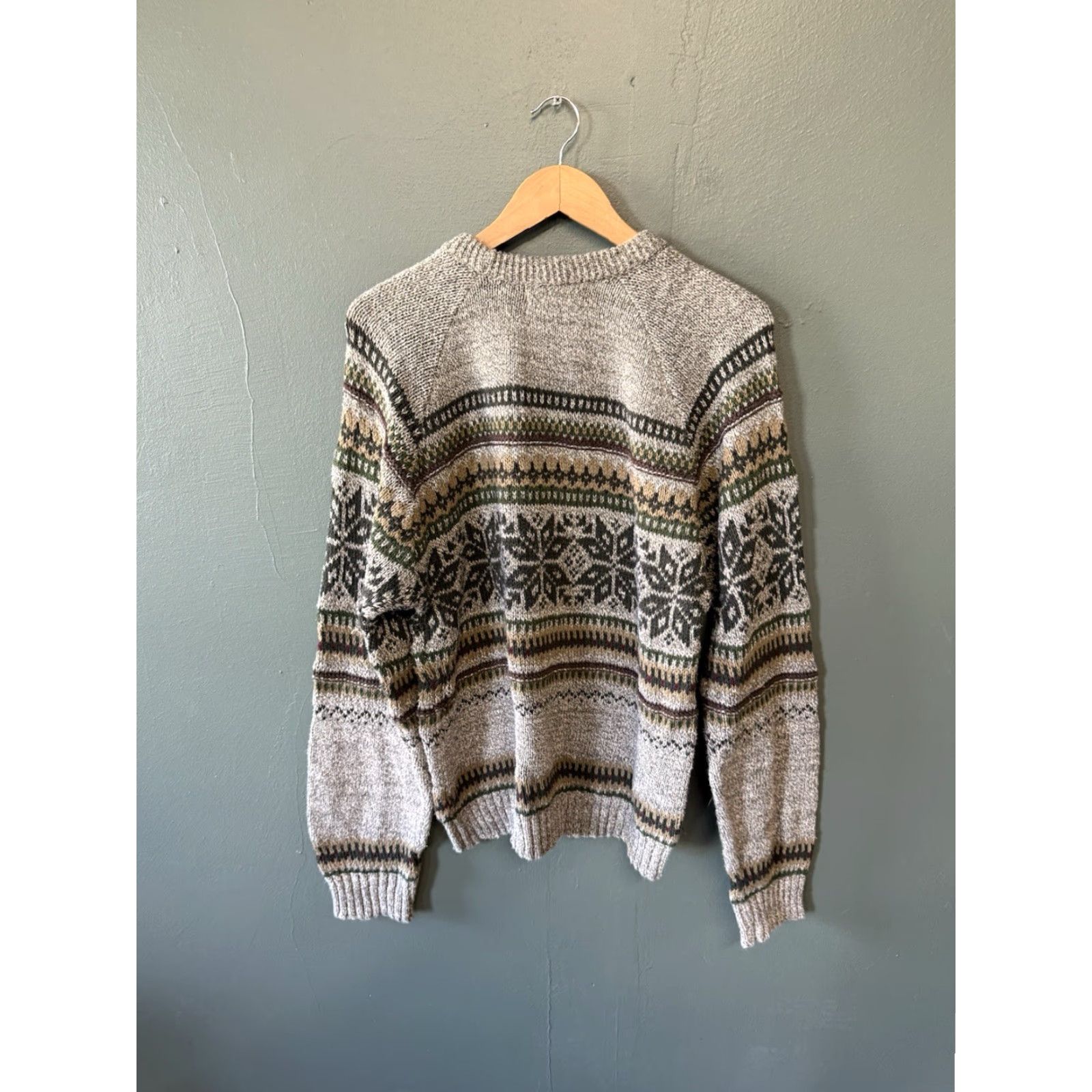 Vintage VINTAGE Fieldmaster Mens Brown Wool Knit Pullover Sweatshirt Size L Long Sleeve Pullover Sweater Size US L / EU 52-54 / 3 - 2 Thumbnail