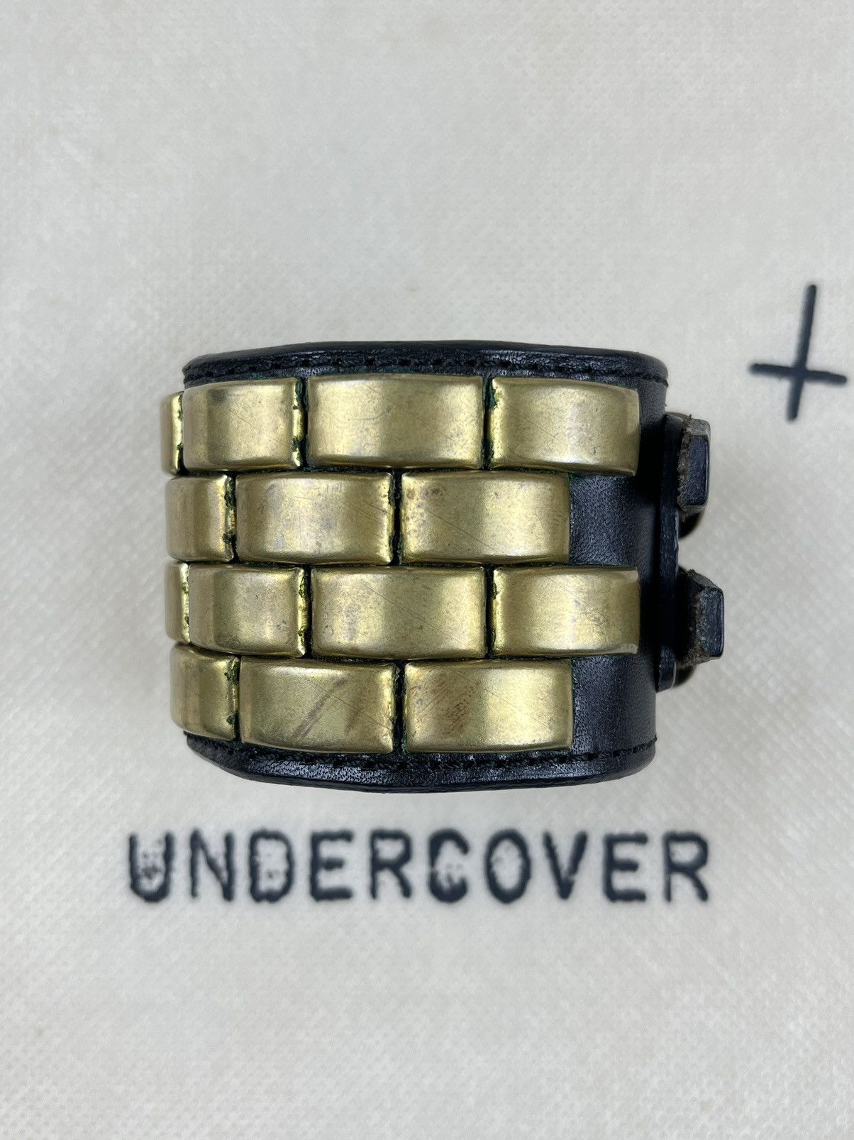 Undercover AW08 Undercover Studded Punk Leather Bracelet RATS Black Size ONE SIZE - 2 Thumbnail